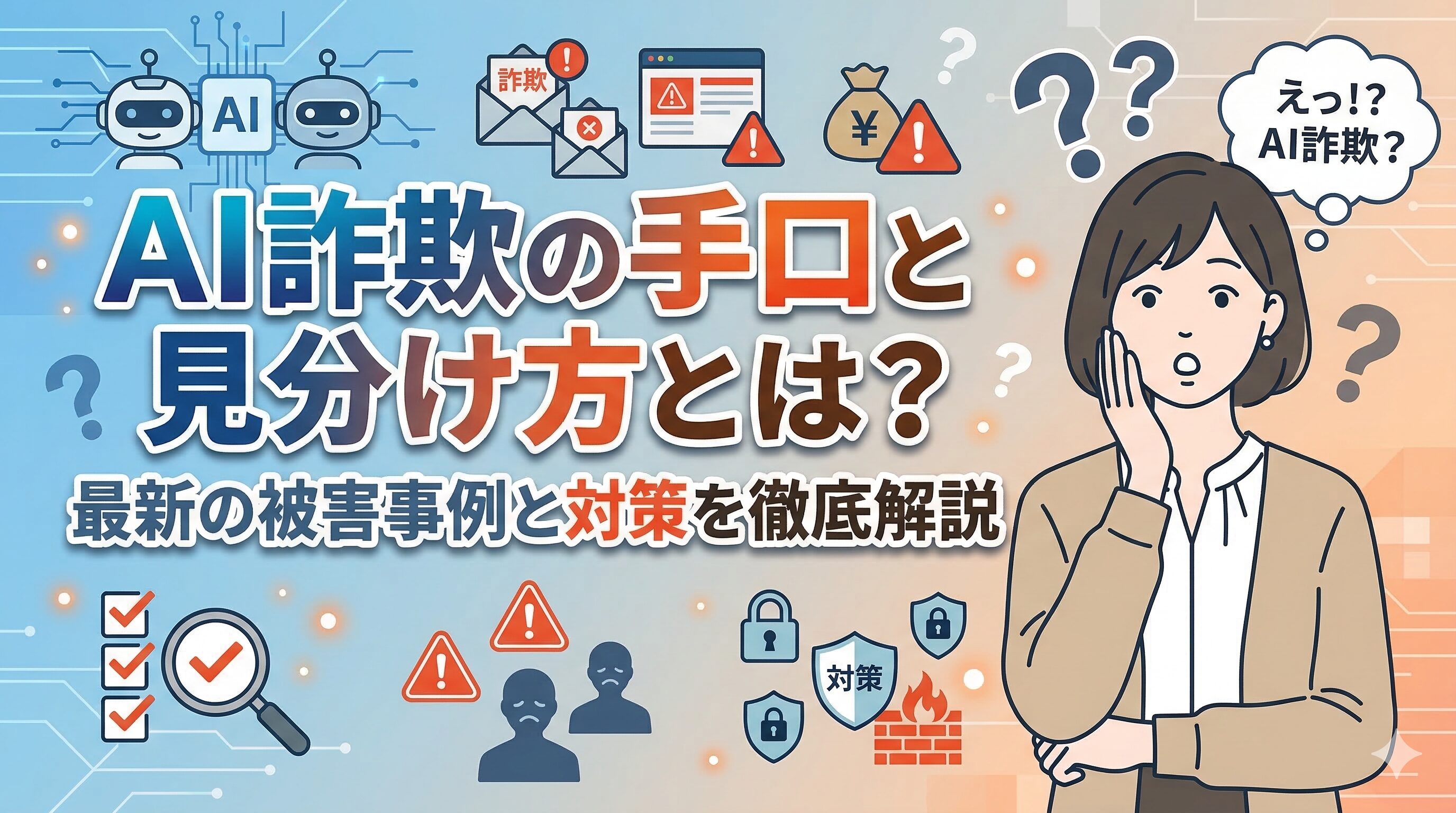 AI詐欺の手口と見分け方とは？最新の被害事例と対策を徹底解説