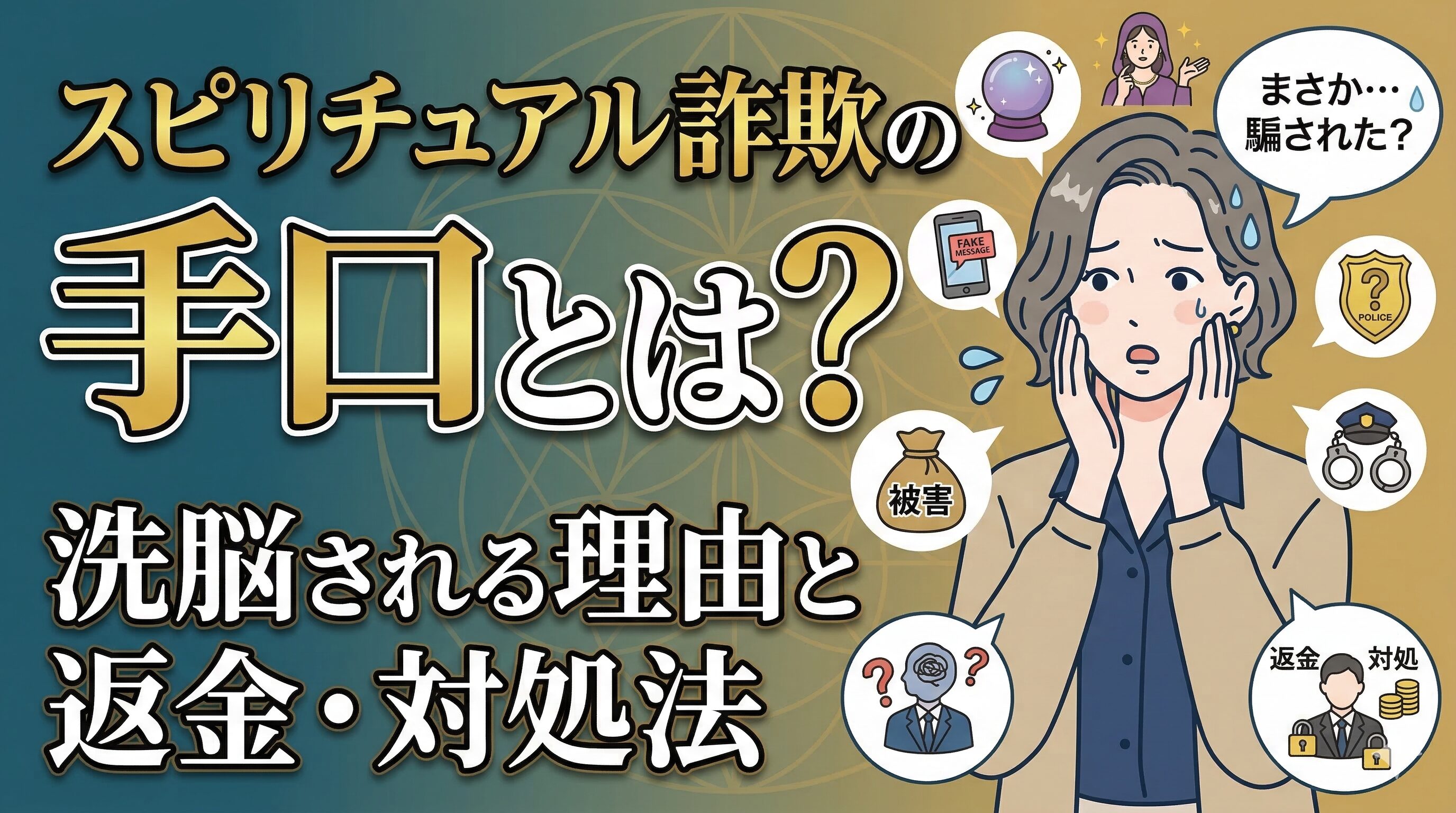 スピリチュアル詐欺の手口とは？洗脳される理由と返金・対処法