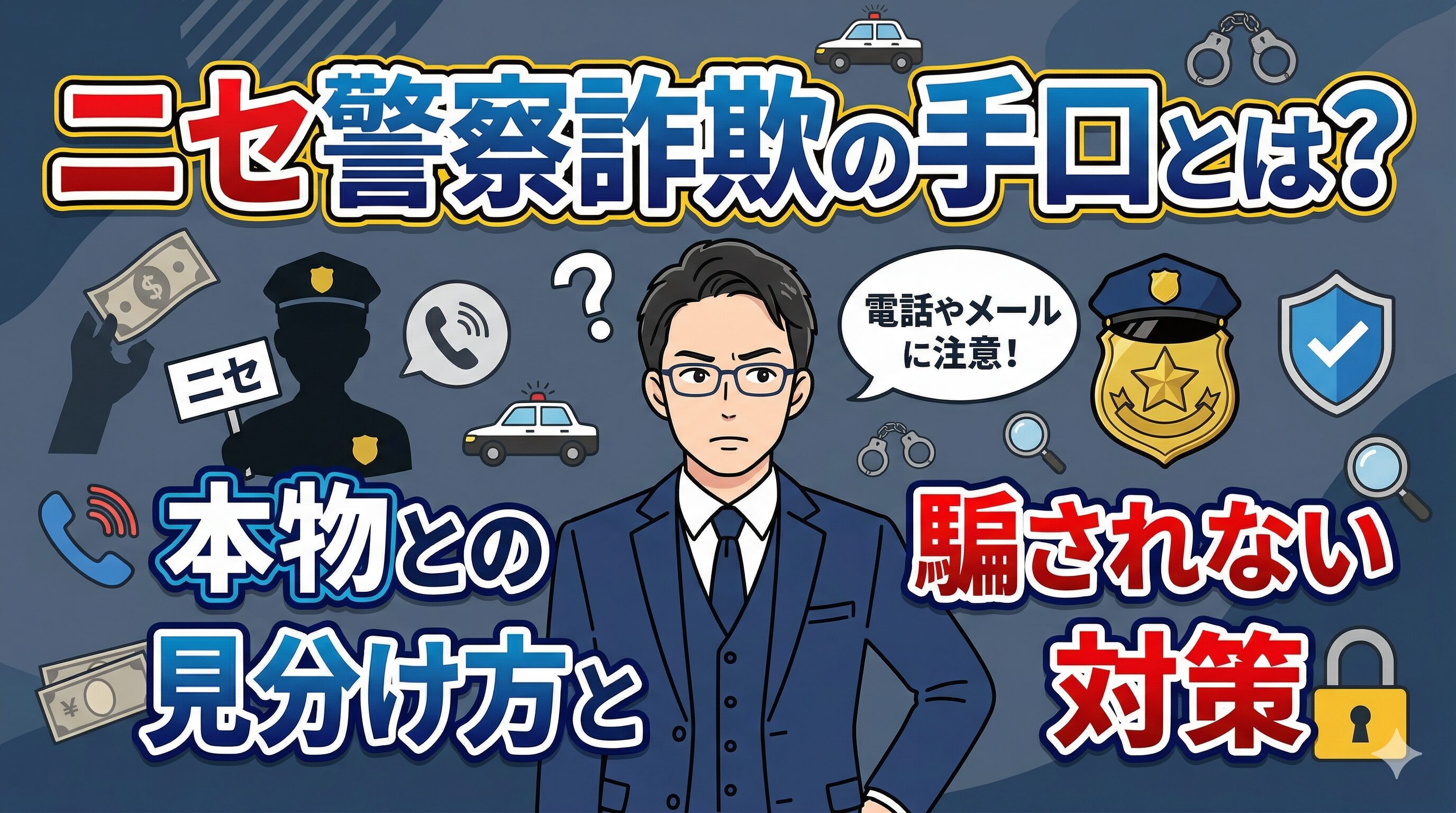 ニセ警察詐欺の手口とは？本物との見分け方と騙されない対策