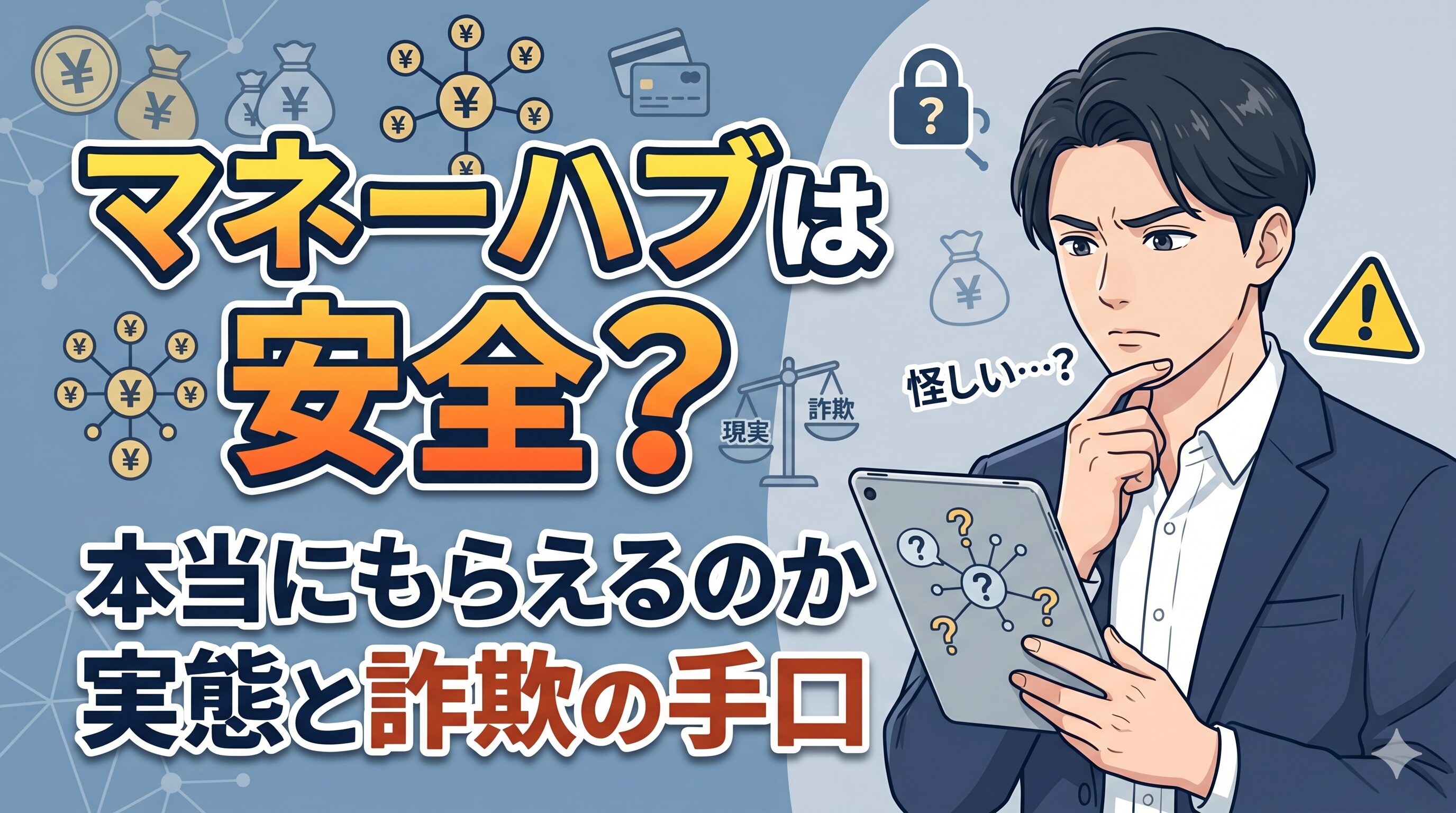 マネーハブは安全？本当にもらえるのか実態と詐欺の手口