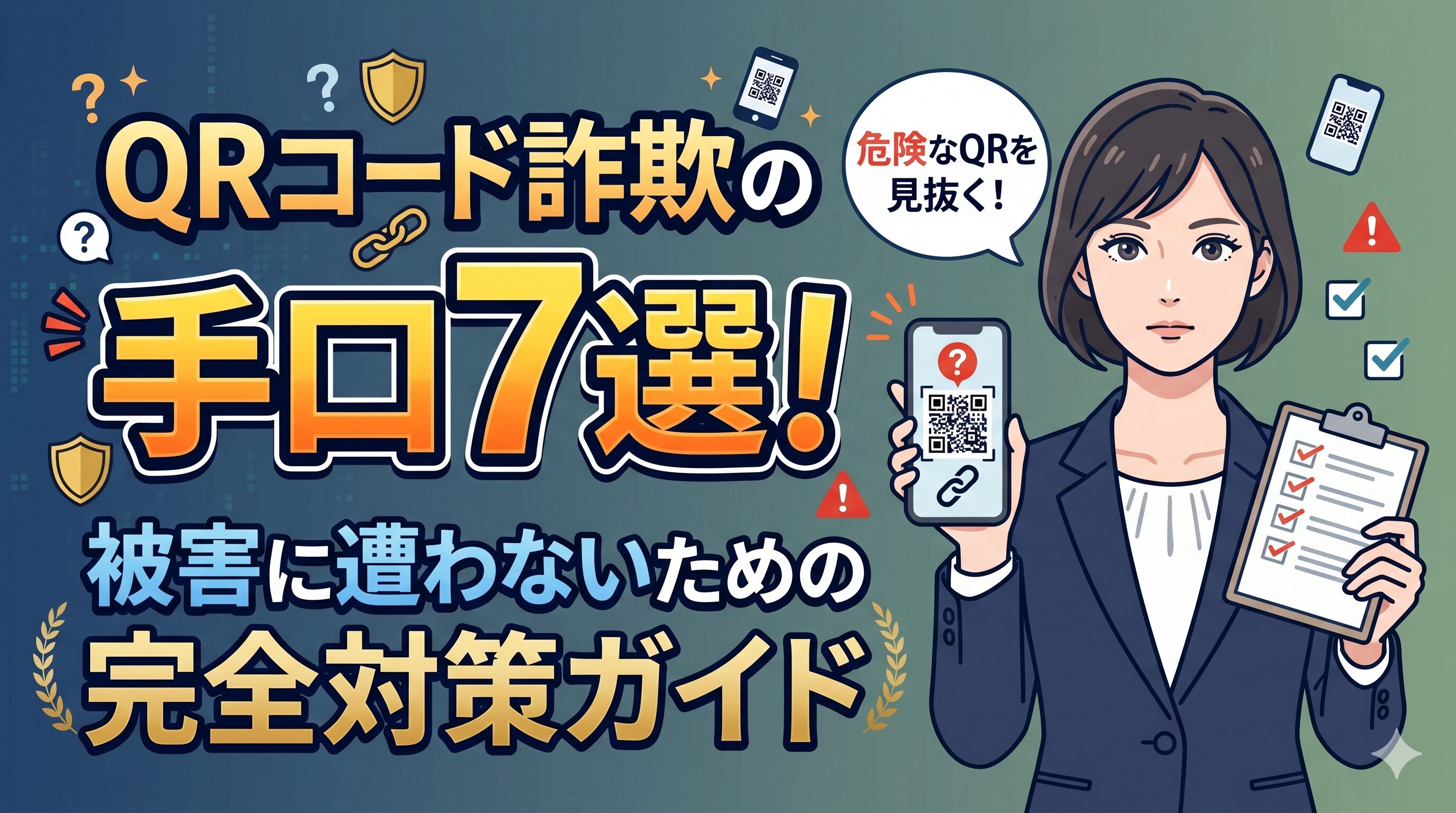 QRコード詐欺の手口7選！被害に遭わないための完全対策ガイド