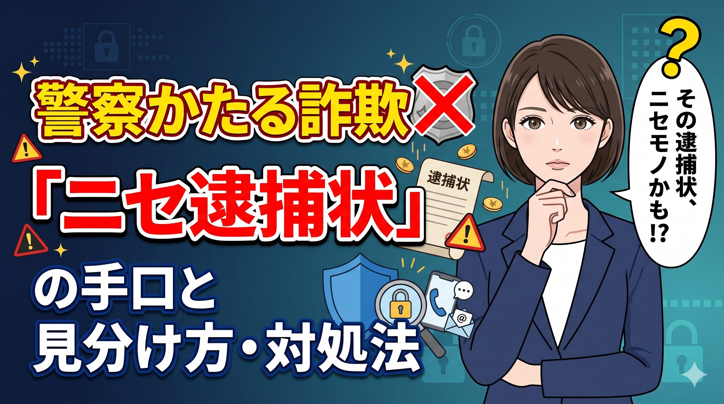 警察かたる詐欺「ニセ逮捕状」の手口と見分け方・対処法