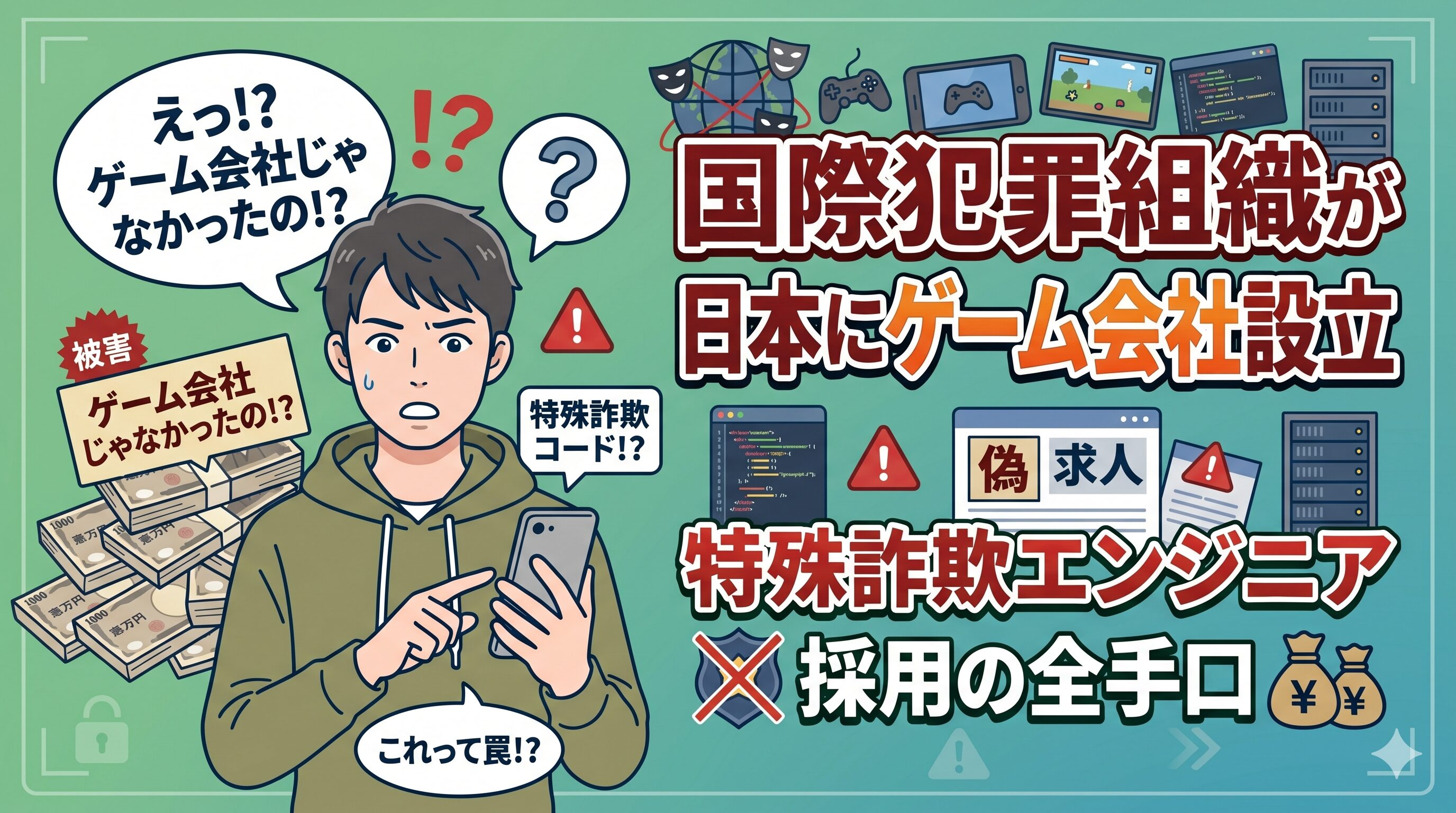 国際犯罪組織が日本にゲーム会社設立　特殊詐欺エンジニア採用の全手口