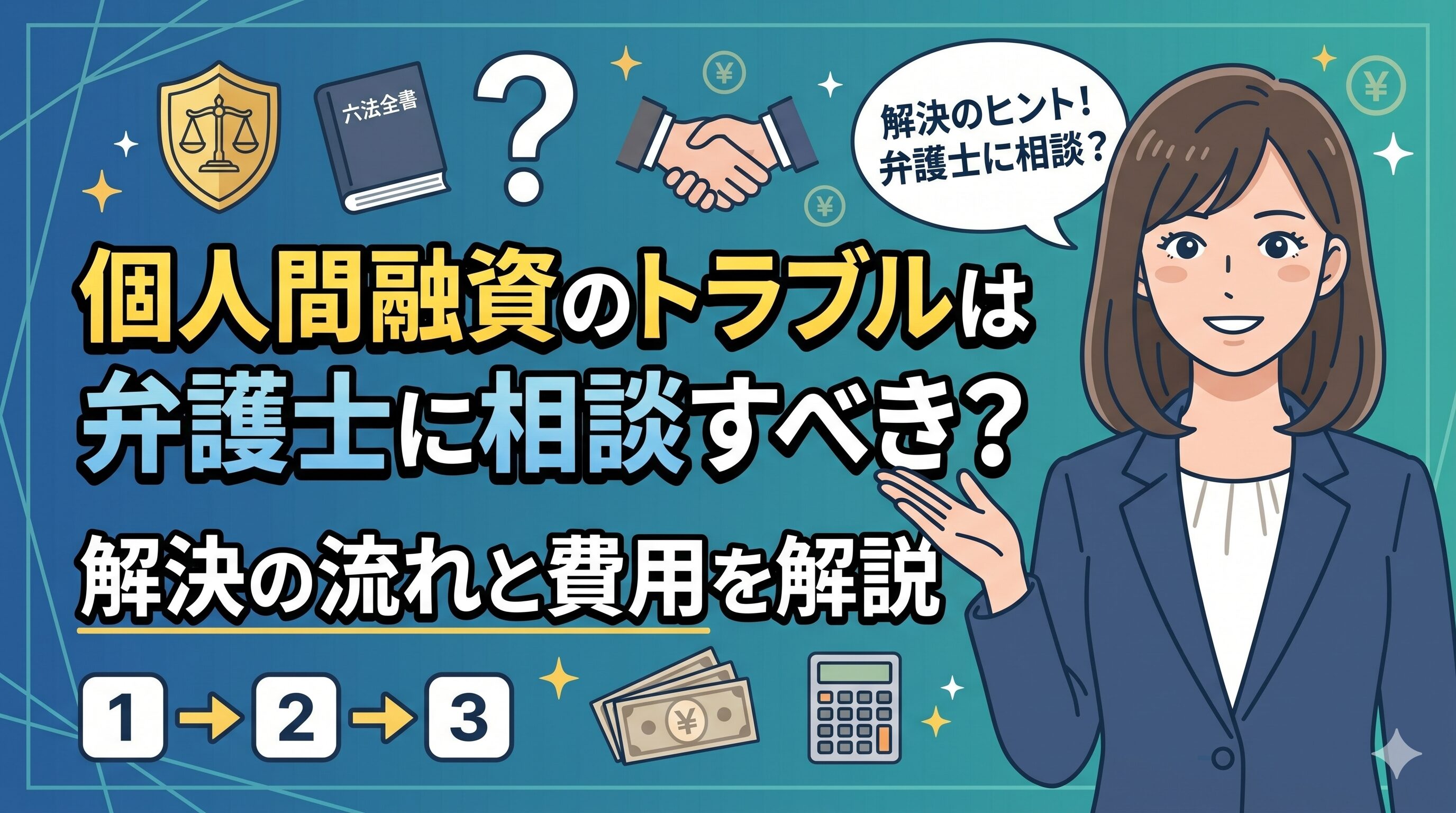 個人間融資のトラブルは弁護士に相談すべき？解決の流れと費用を解説