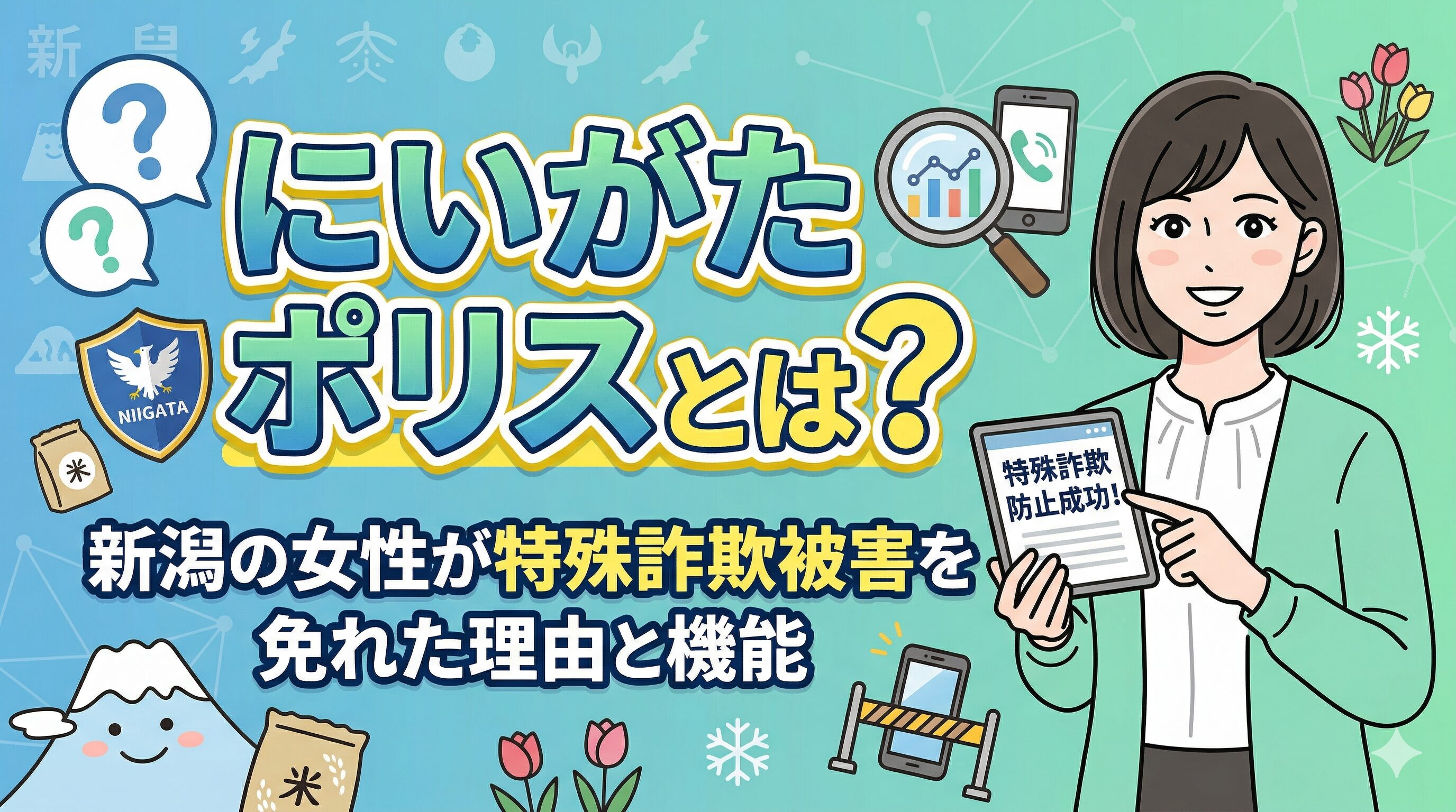 にいがたポリスとは？新潟の女性が特殊詐欺被害を免れた理由と機能