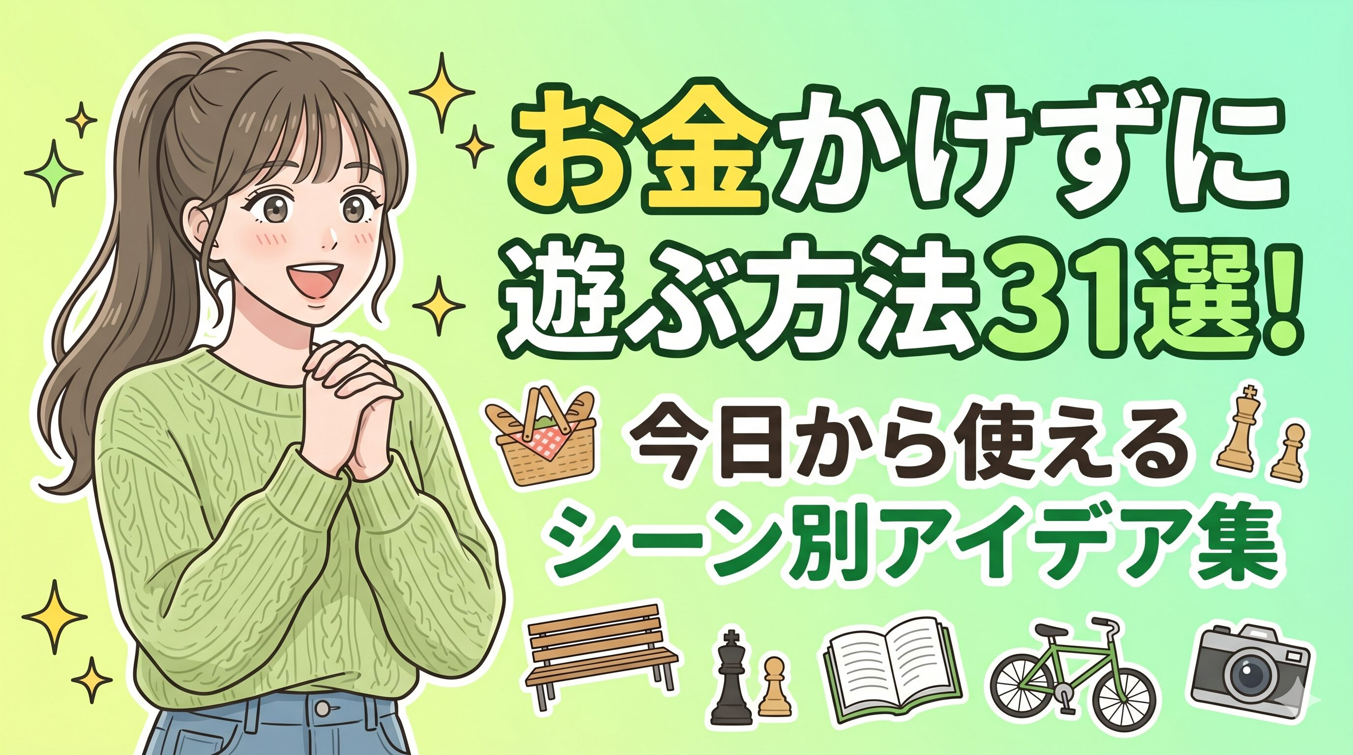 お金かけずに遊ぶ方法31選！今日から使えるシーン別アイデア集