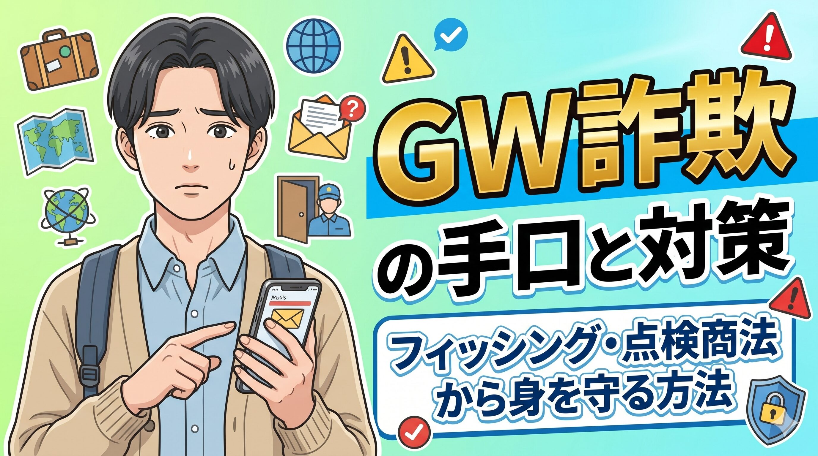 GW詐欺の手口と対策｜フィッシング・点検商法から身を守る方法