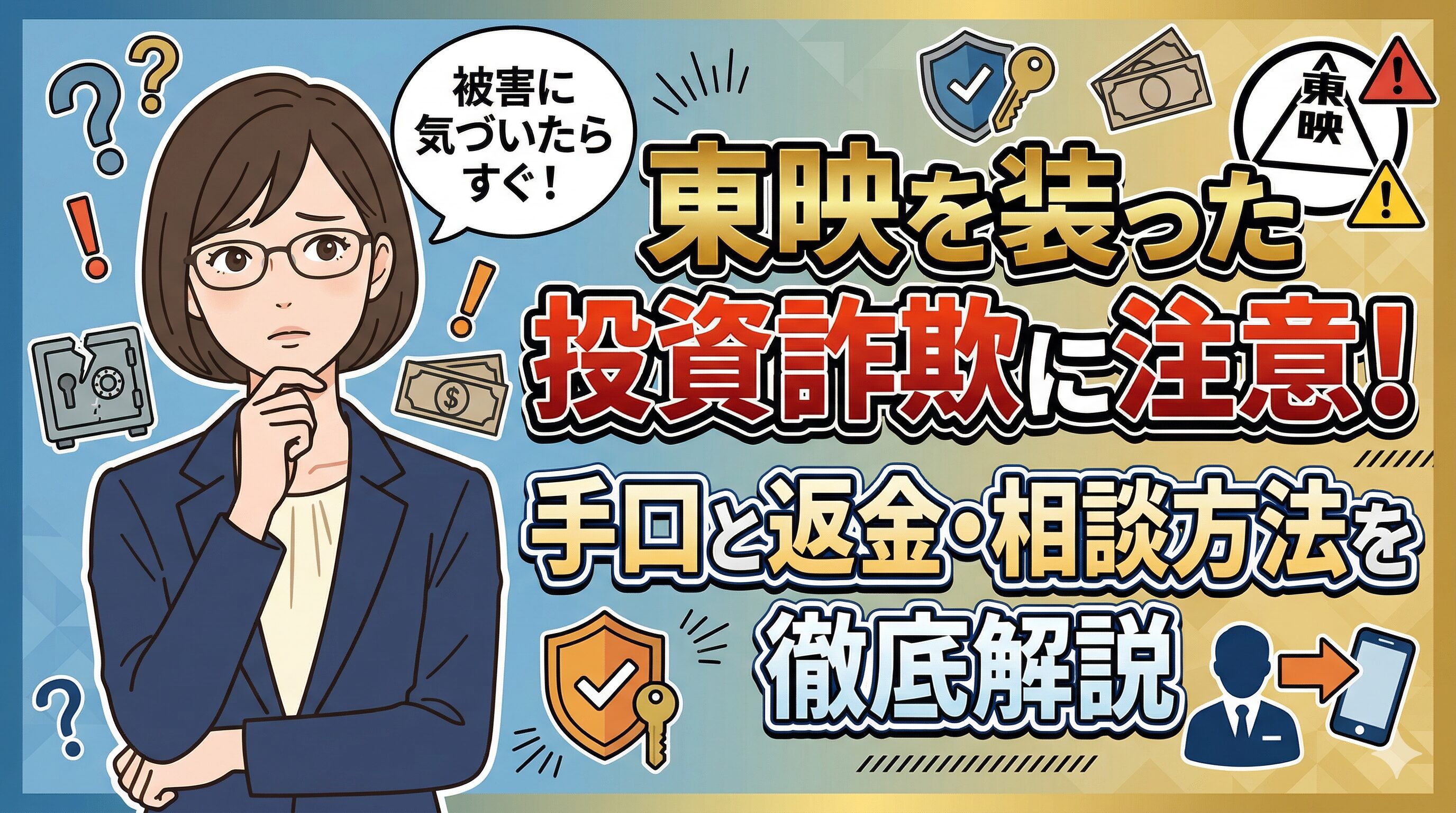 東映を装った投資詐欺に注意！手口と返金・相談方法を徹底解説