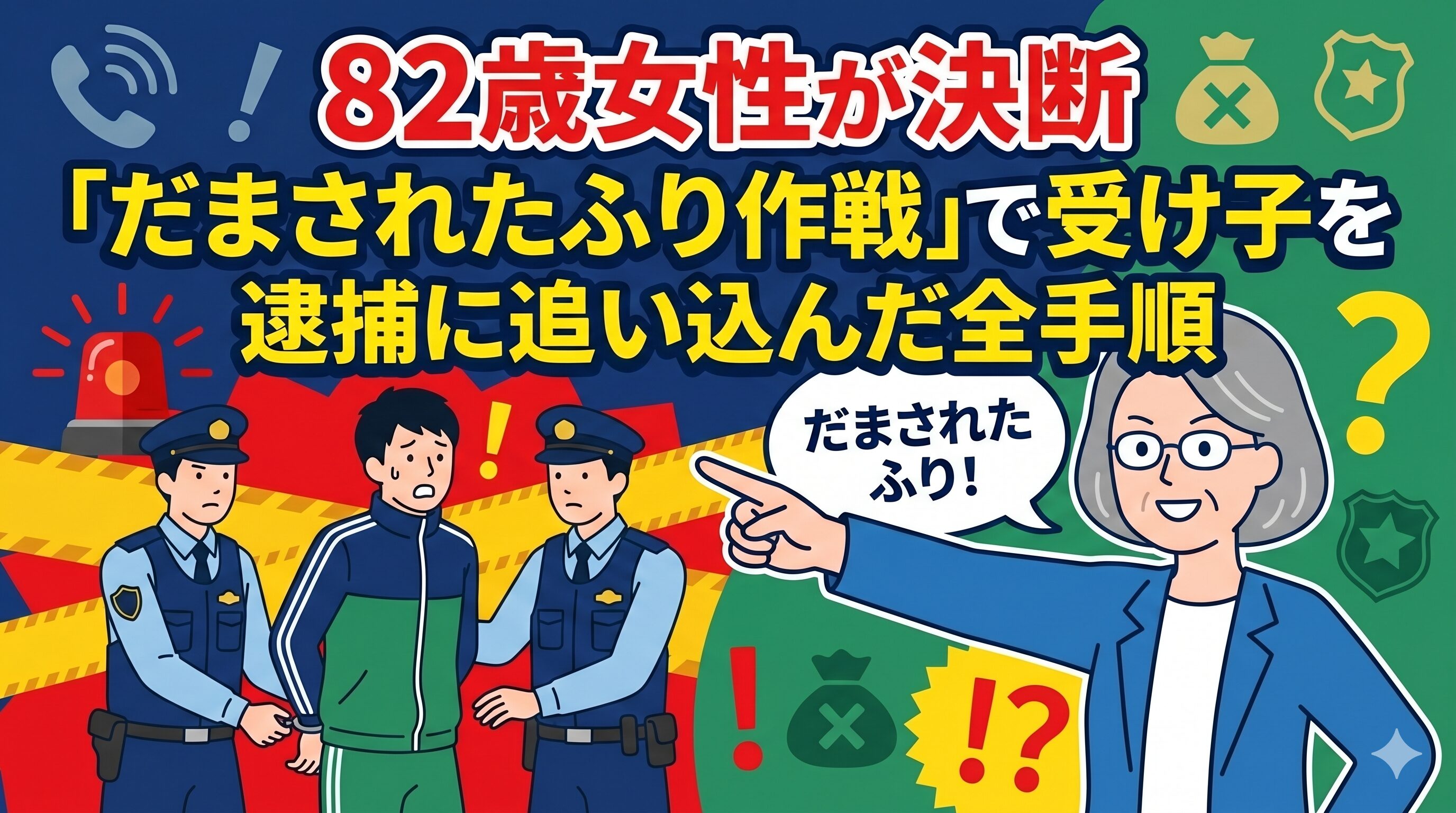 82歳女性が決断「だまされたふり作戦」で受け子を逮捕に追い込んだ全手順