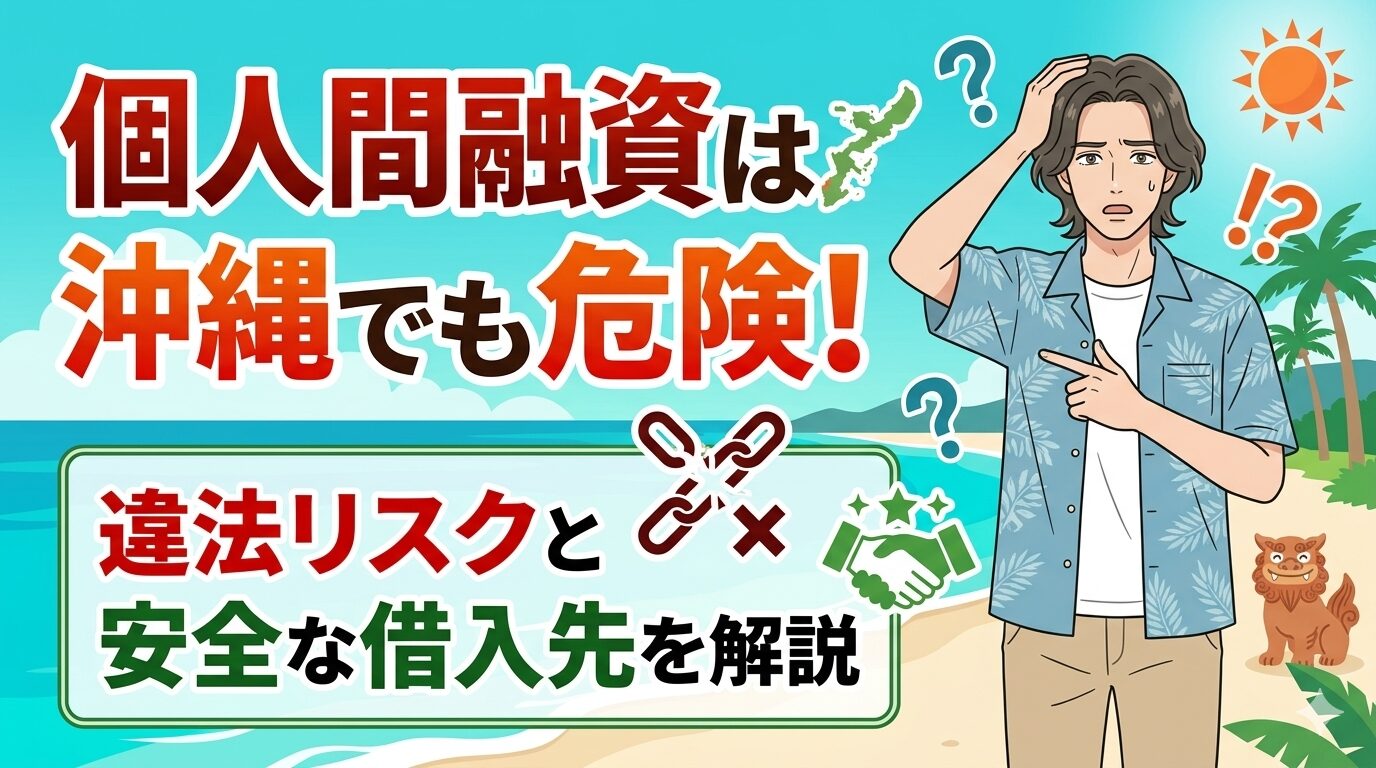 個人間融資は沖縄でも危険！違法リスクと安全な借入先を解説
