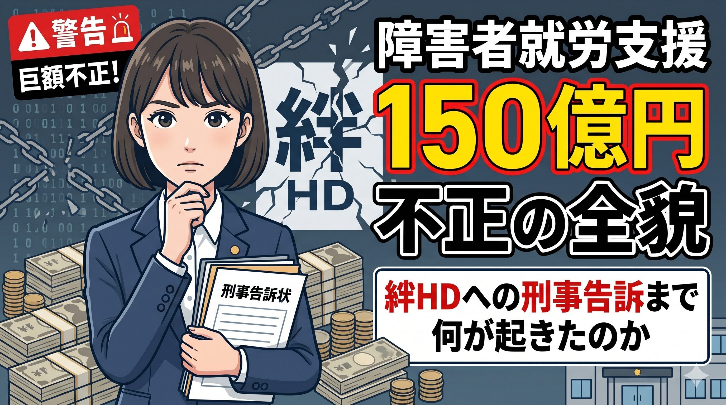障害者就労支援150億円不正の全貌｜絆HDへの刑事告訴まで何が起きたのか