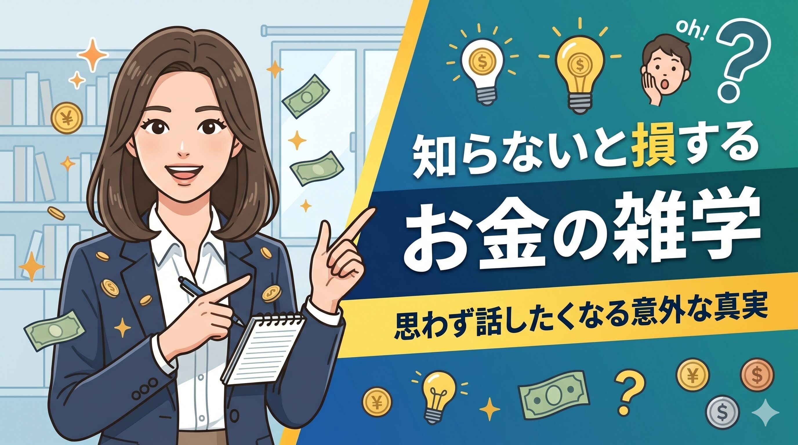 知らないと損するお金の雑学｜思わず話したくなる意外な真実