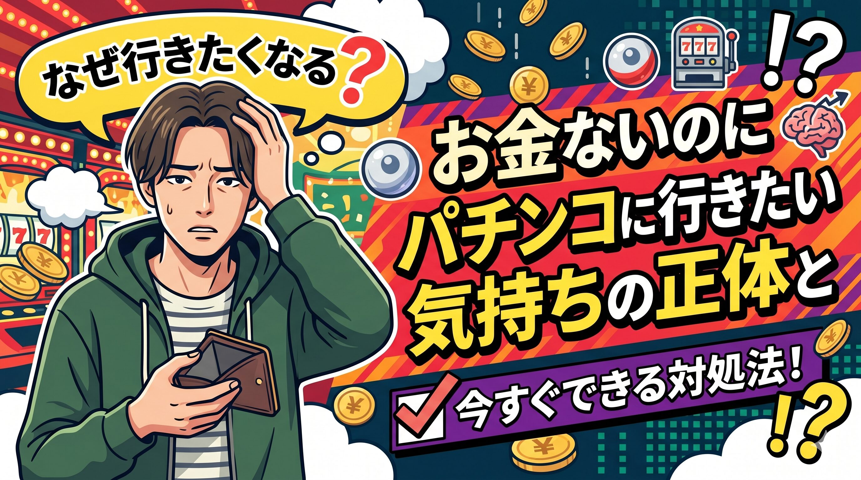 お金ないのにパチンコに行きたい気持ちの正体と今すぐできる対処法