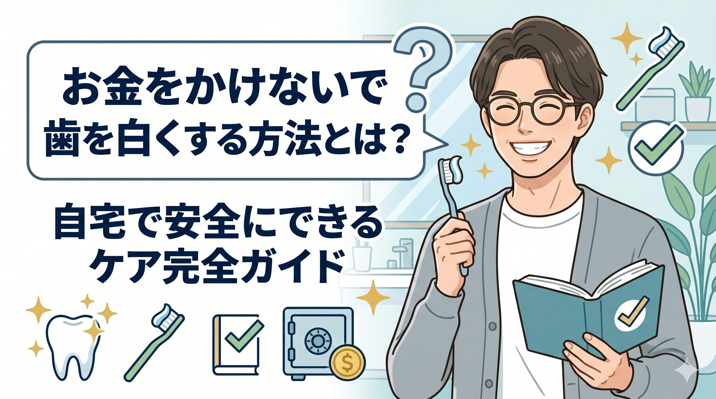 お金をかけないで歯を白くする方法とは？自宅で安全にできるケア完全ガイド