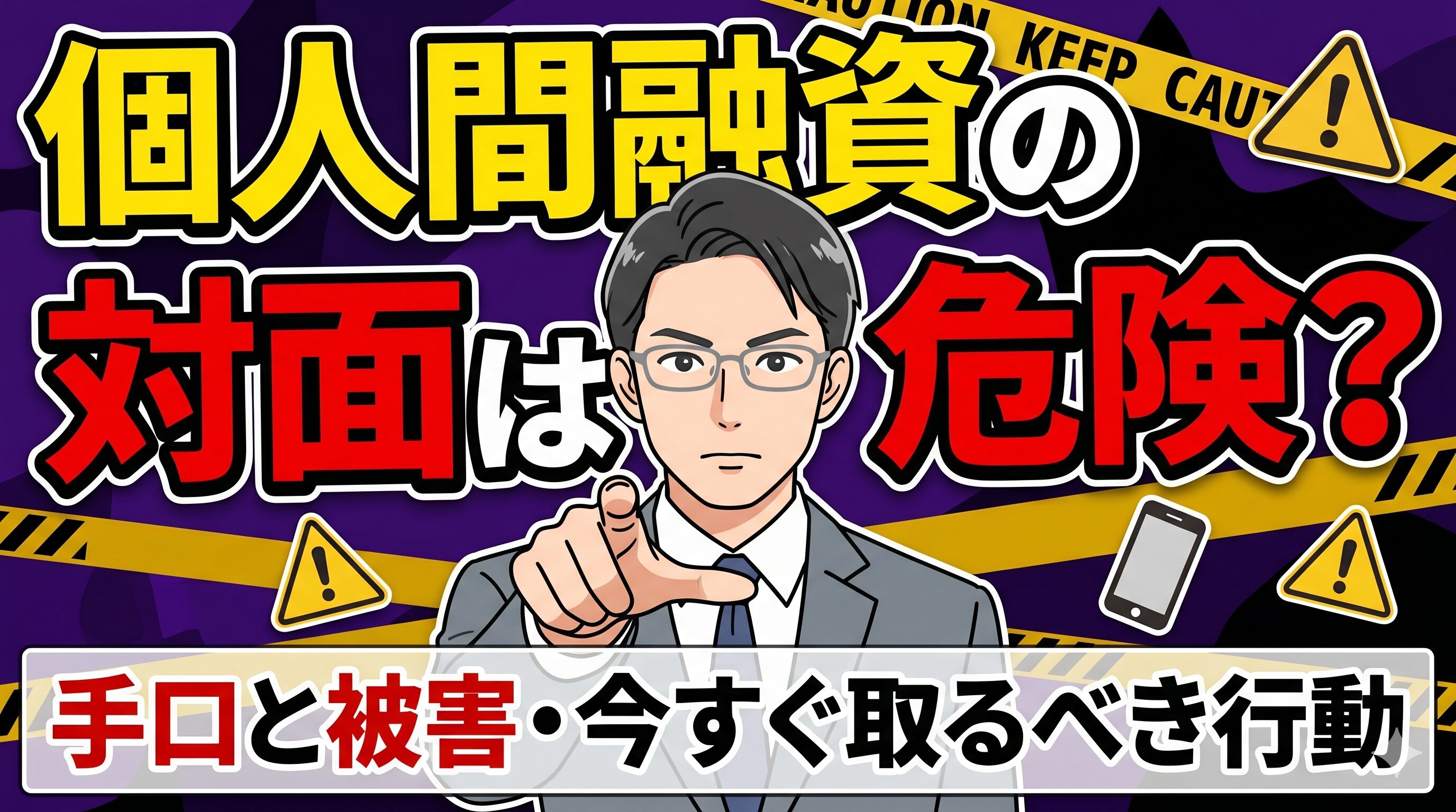 個人間融資の対面は危険？手口と被害・今すぐ取るべき行動