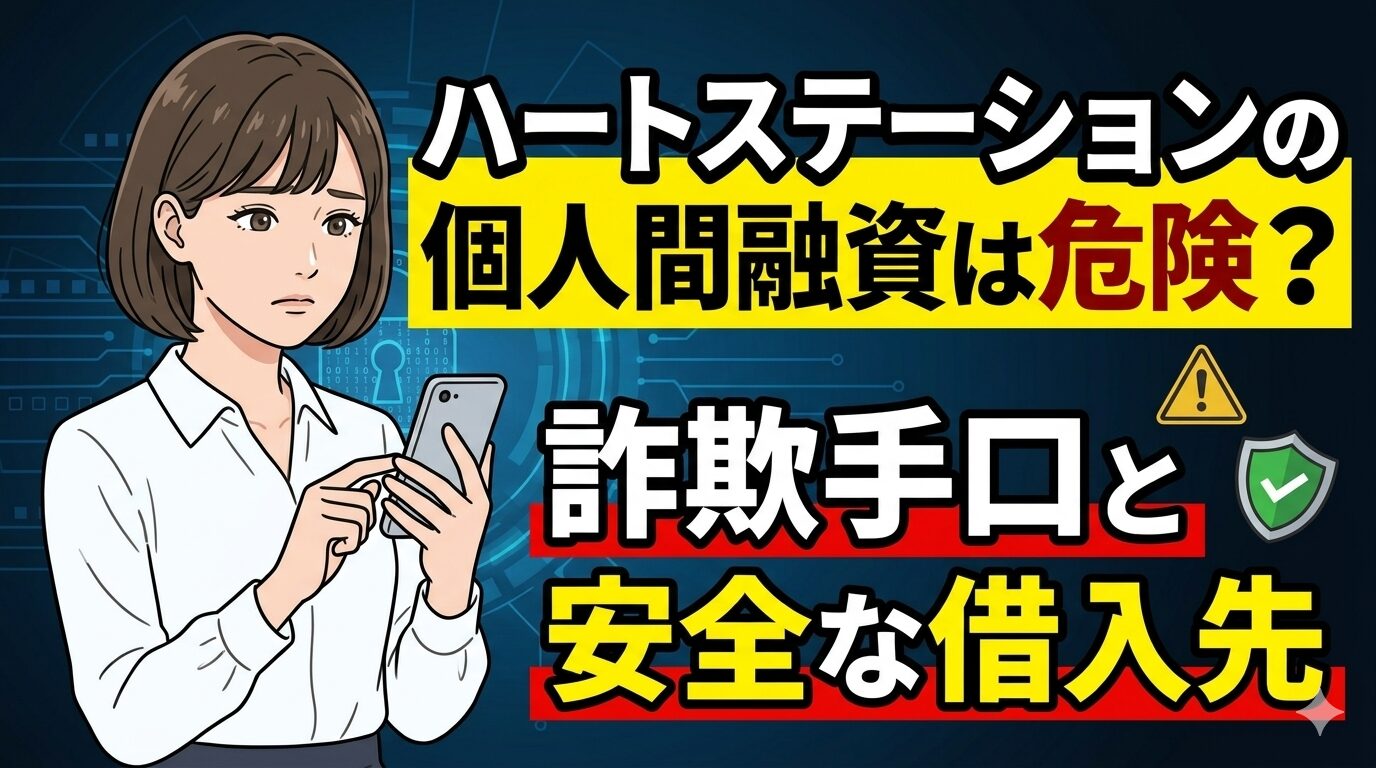 ハートステーションの個人間融資は危険？詐欺手口と安全な借入先