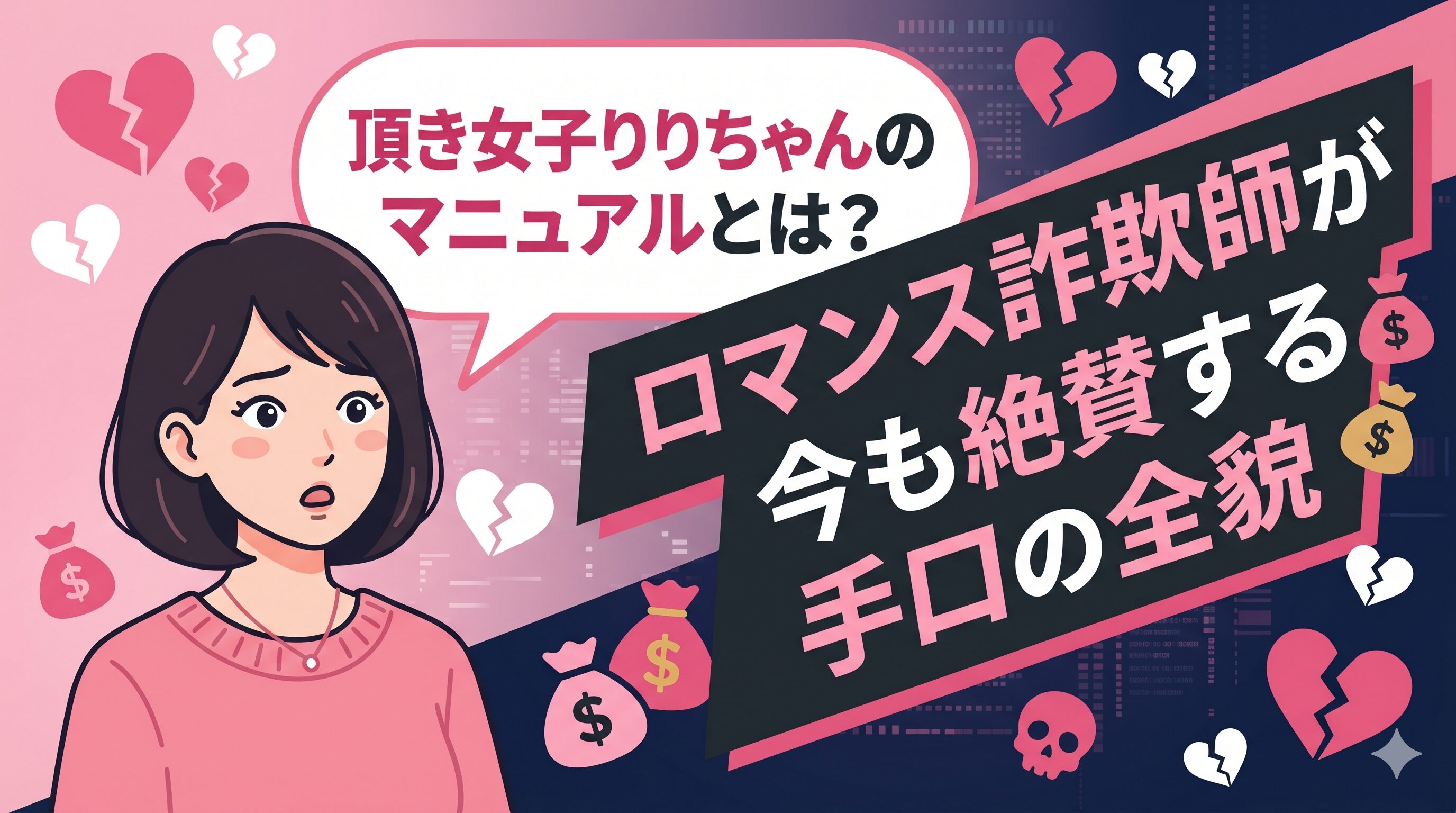 頂き女子りりちゃんのマニュアルとは？ロマンス詐欺師が今も絶賛する手口の全貌