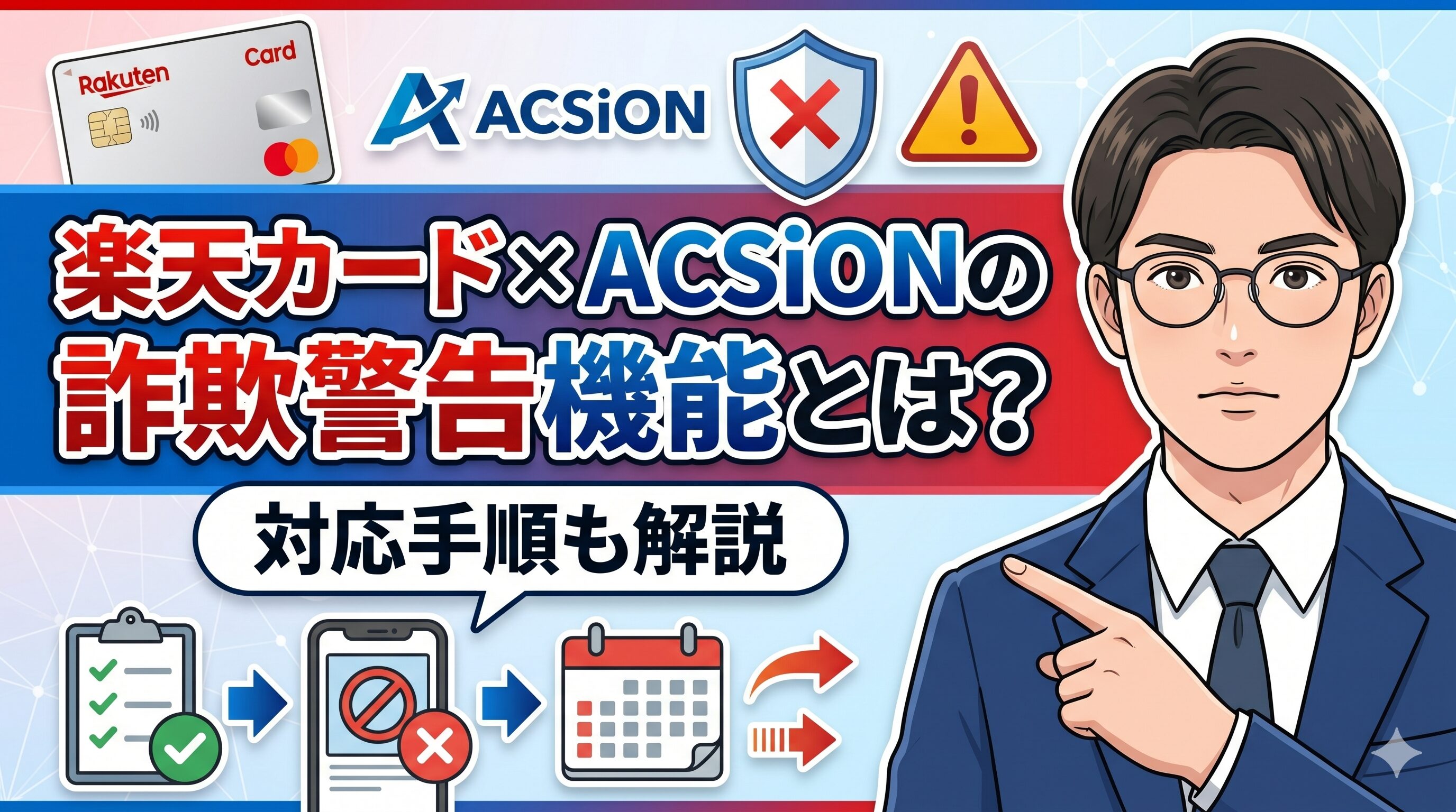 楽天カード×ACSiONの詐欺警告機能とは？対応手順も解説