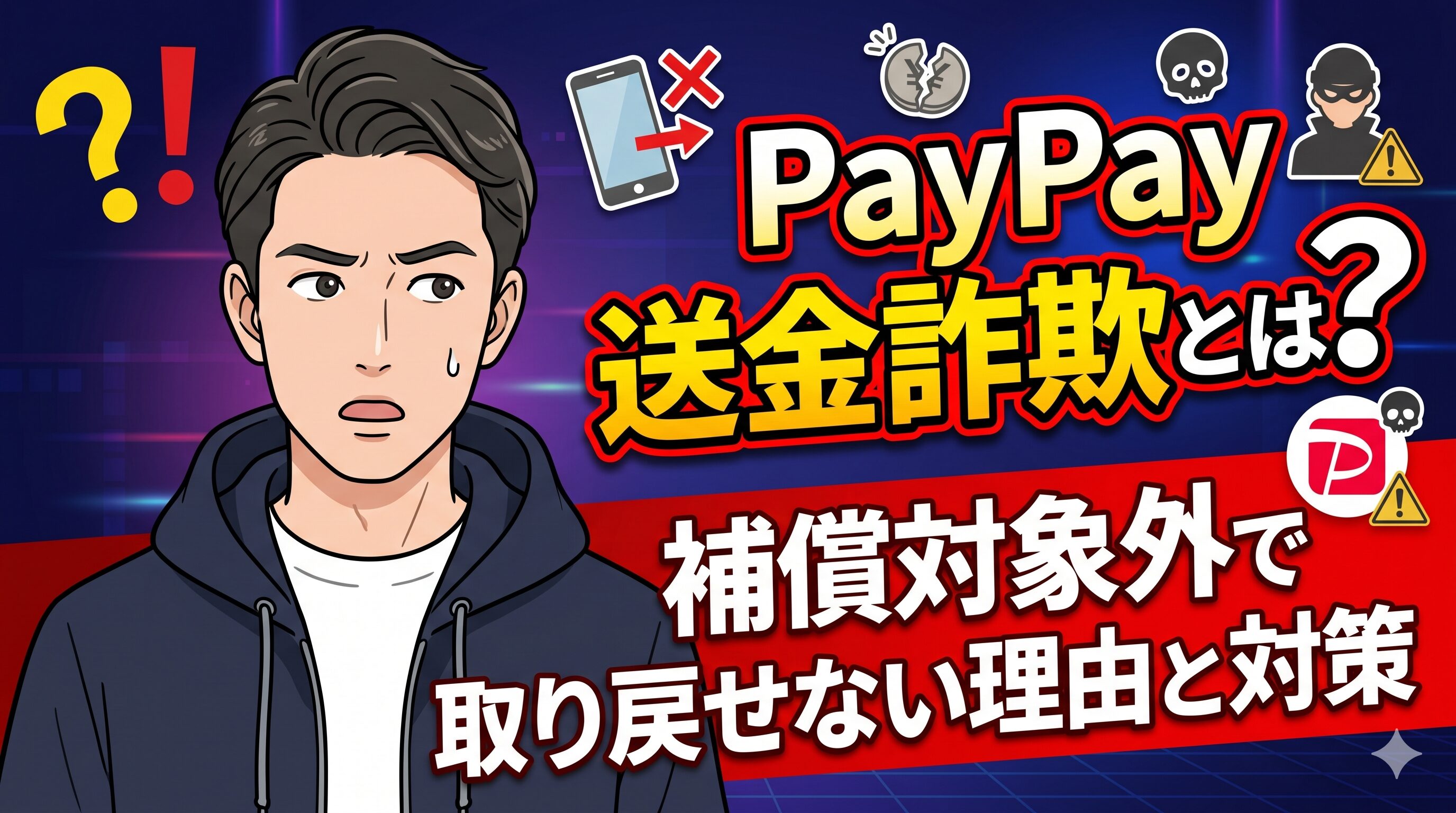 PayPay送金詐欺とは？補償対象外で取り戻せない理由と対策