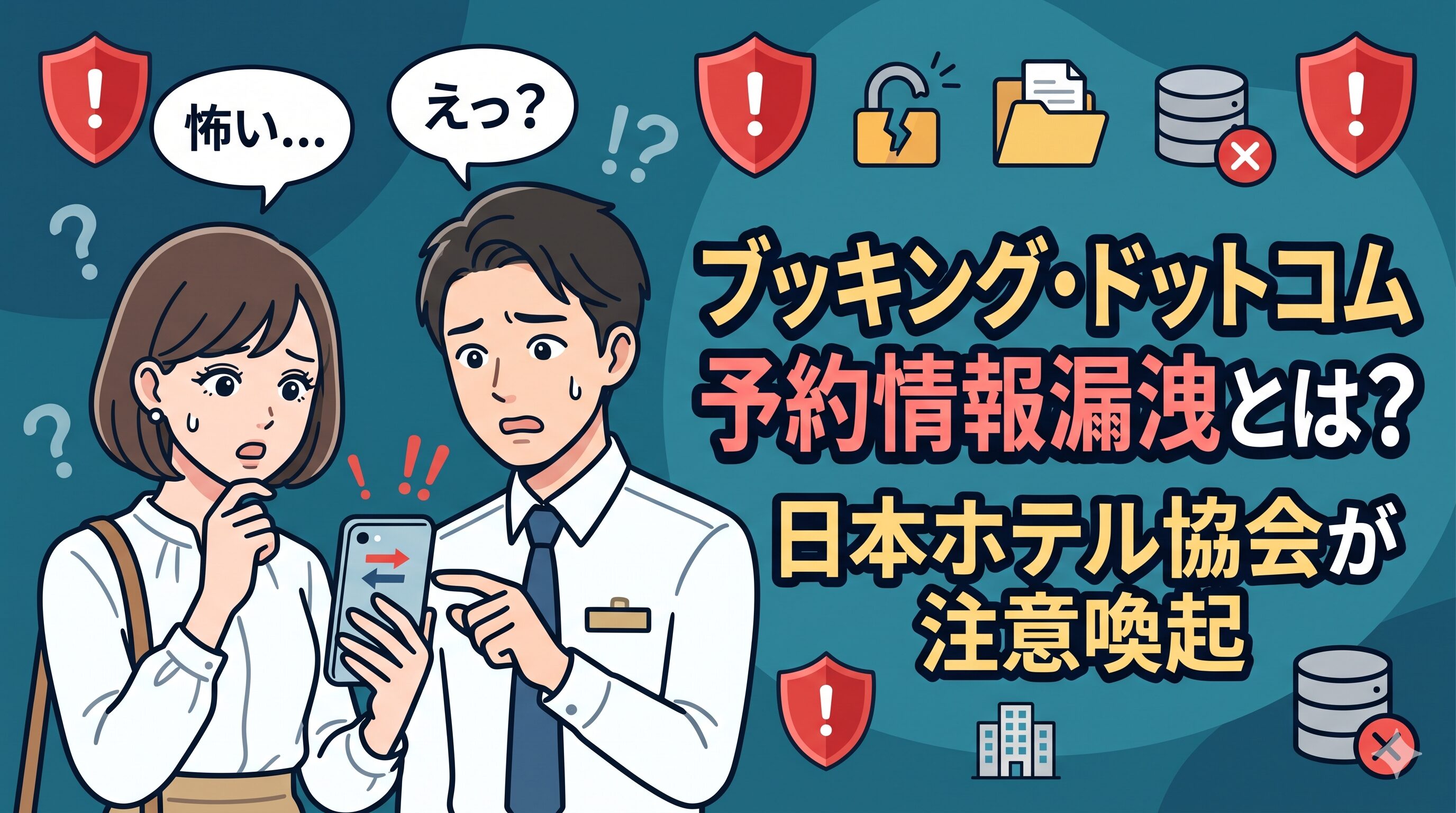 ブッキング・ドットコム予約情報漏洩とは？日本ホテル協会が注意喚起