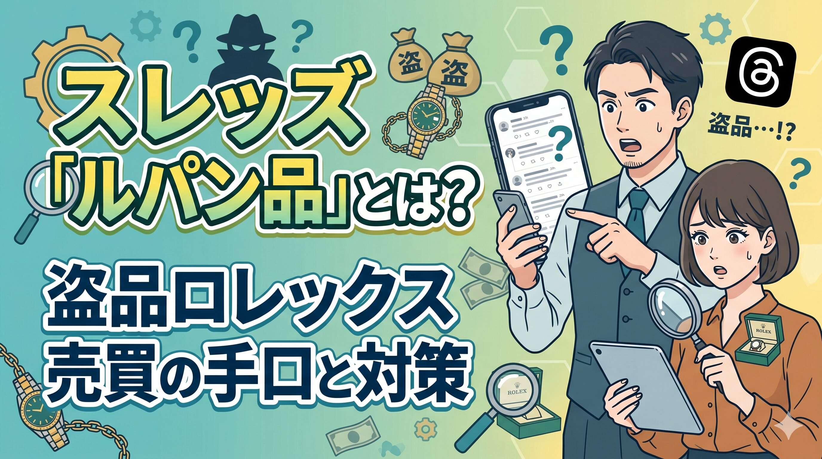 スレッズ「ルパン品」とは？盗品ロレックス売買の手口と対策