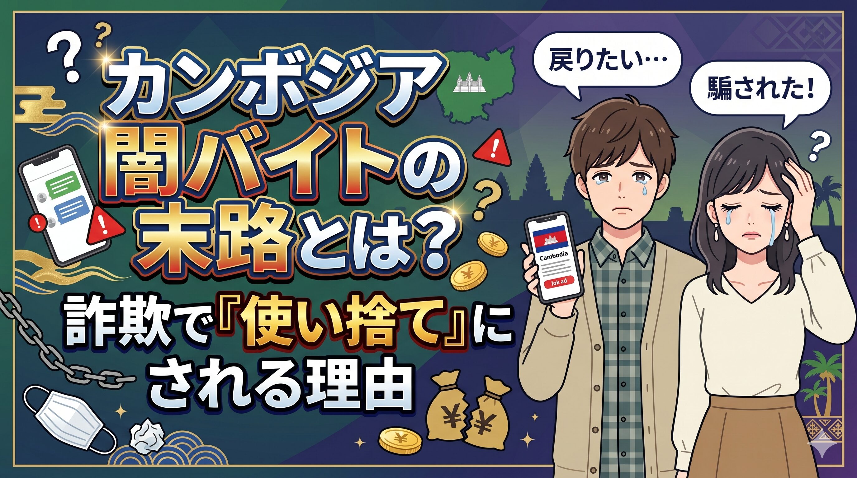 カンボジア闇バイトの末路とは？詐欺で『使い捨て』にされる理由