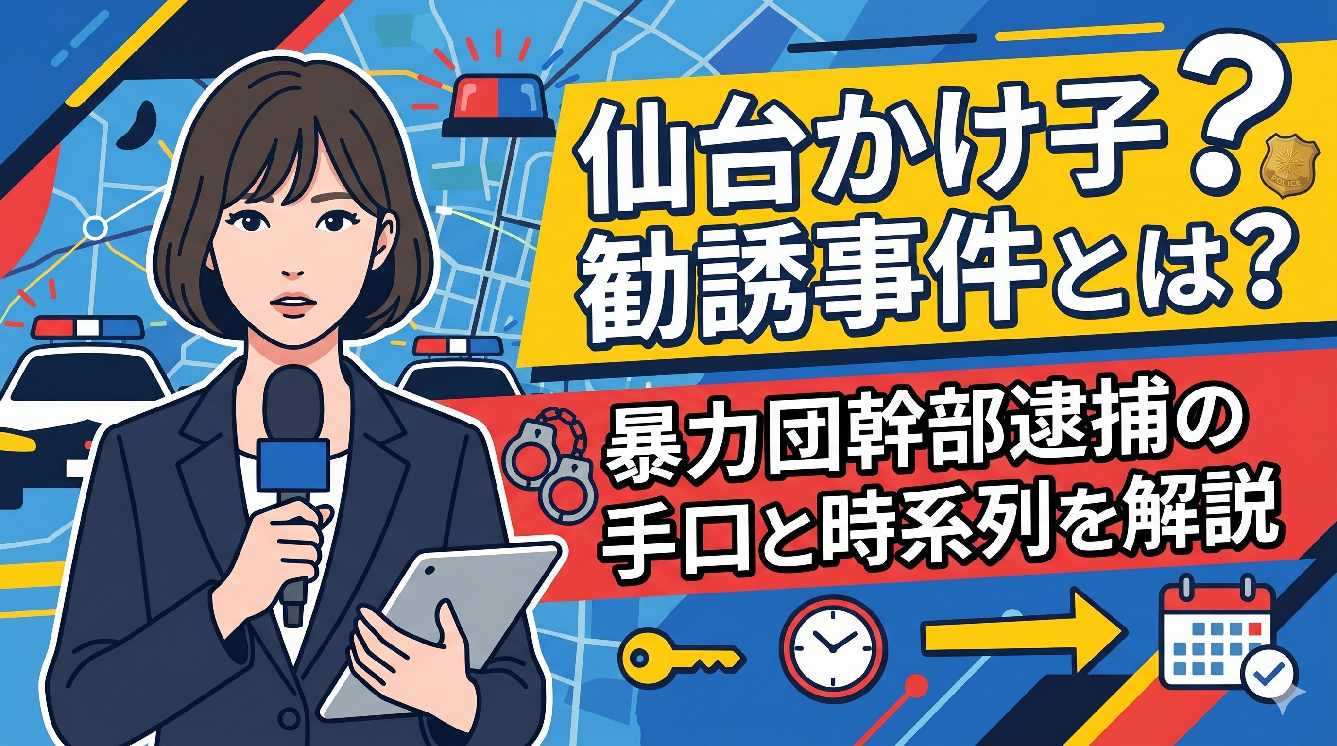 仙台かけ子勧誘事件とは？暴力団幹部逮捕の手口と時系列を解説