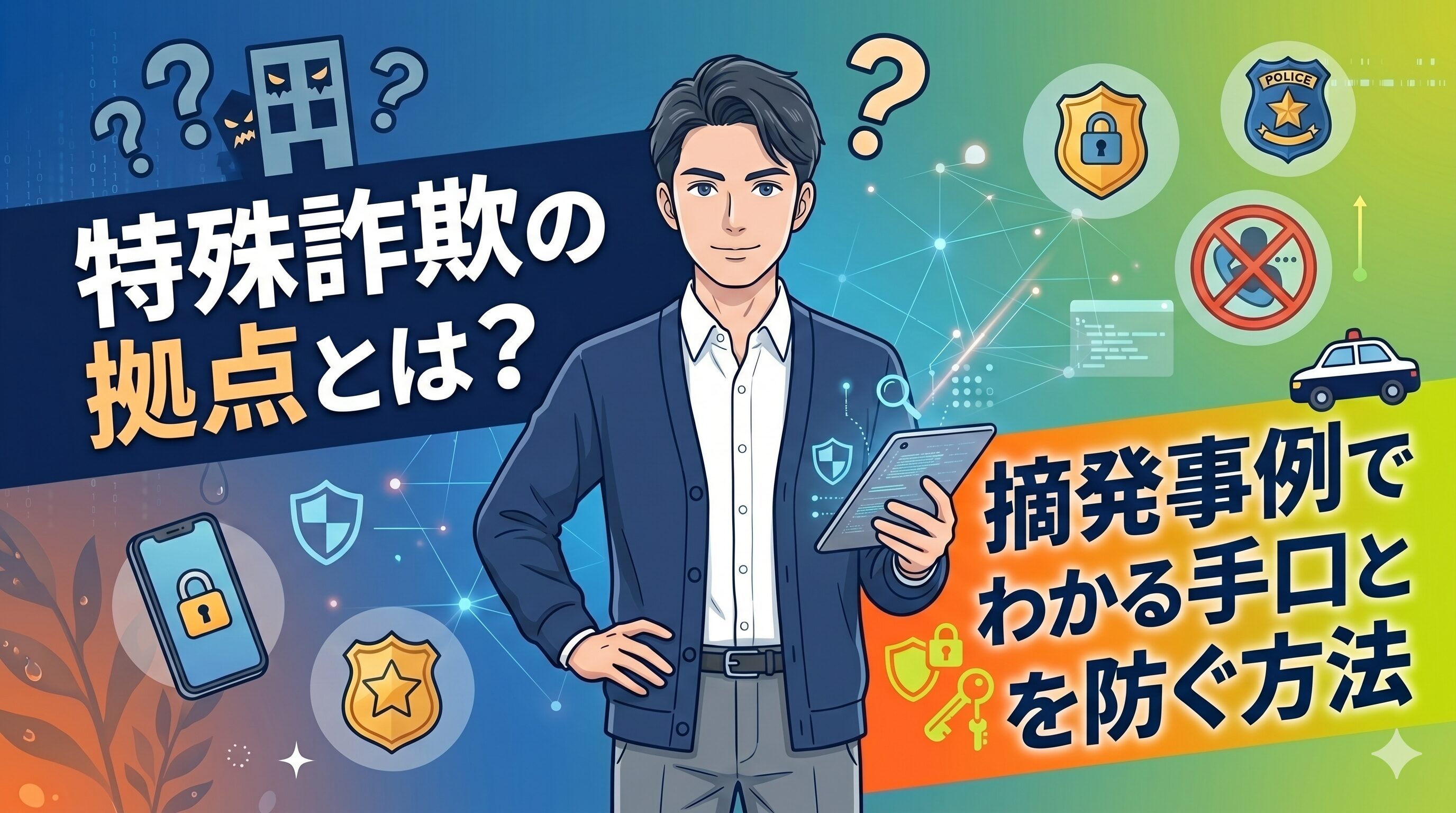 特殊詐欺の拠点とは？摘発事例でわかる手口と被害を防ぐ方法
