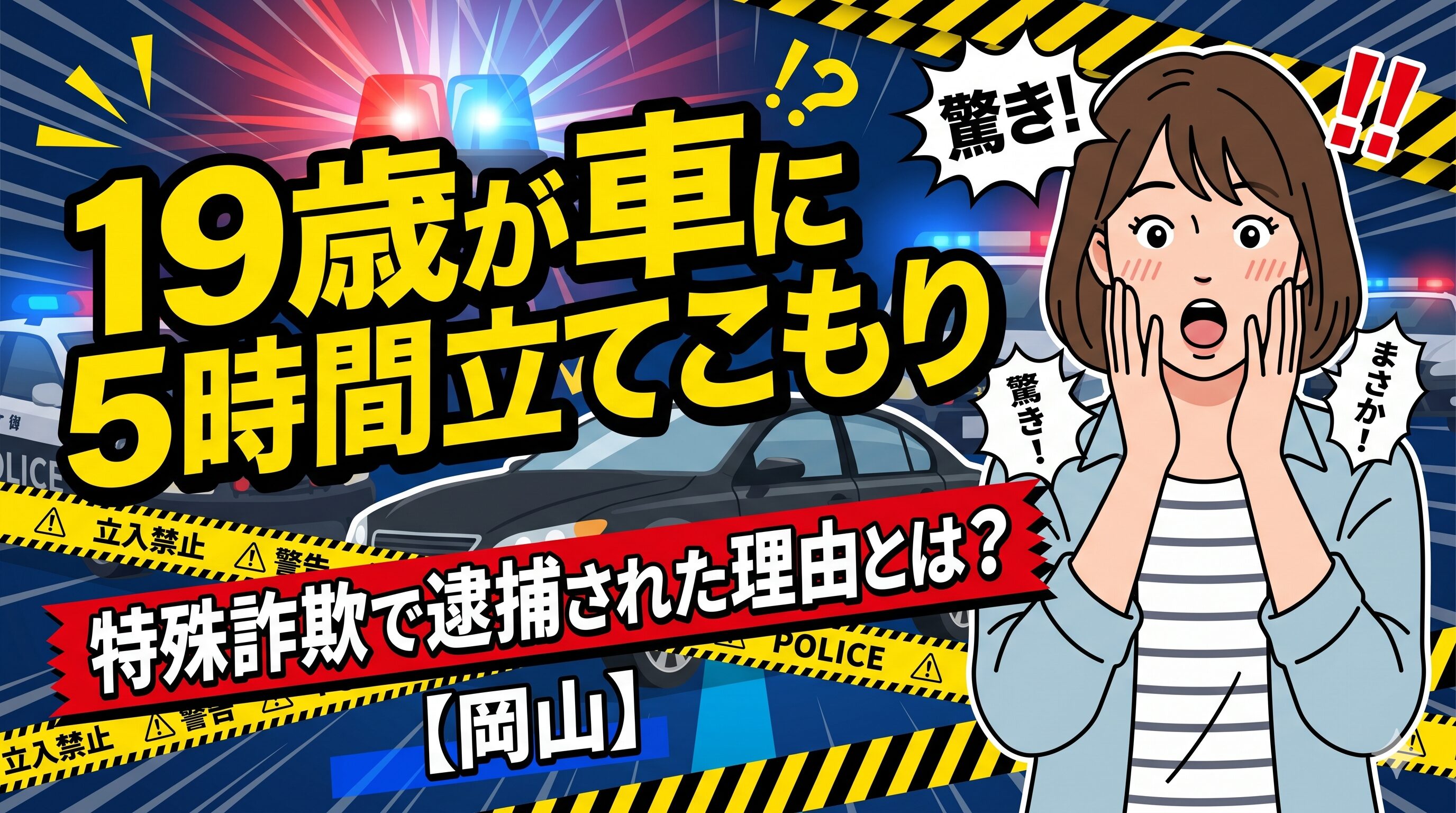 19歳が車に5時間立てこもり 特殊詐欺で逮捕された理由とは？【岡山】