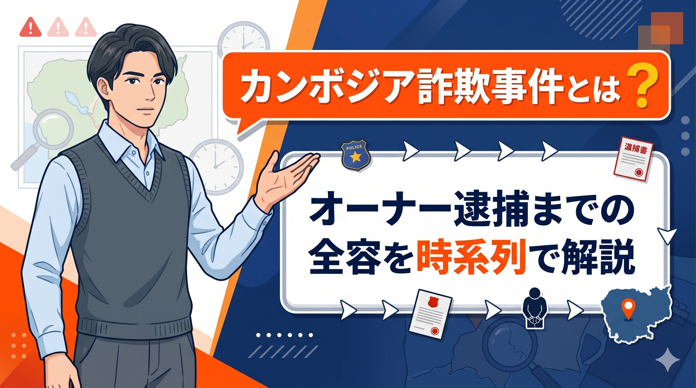 カンボジア詐欺事件とは？オーナー逮捕までの全容を時系列で解説