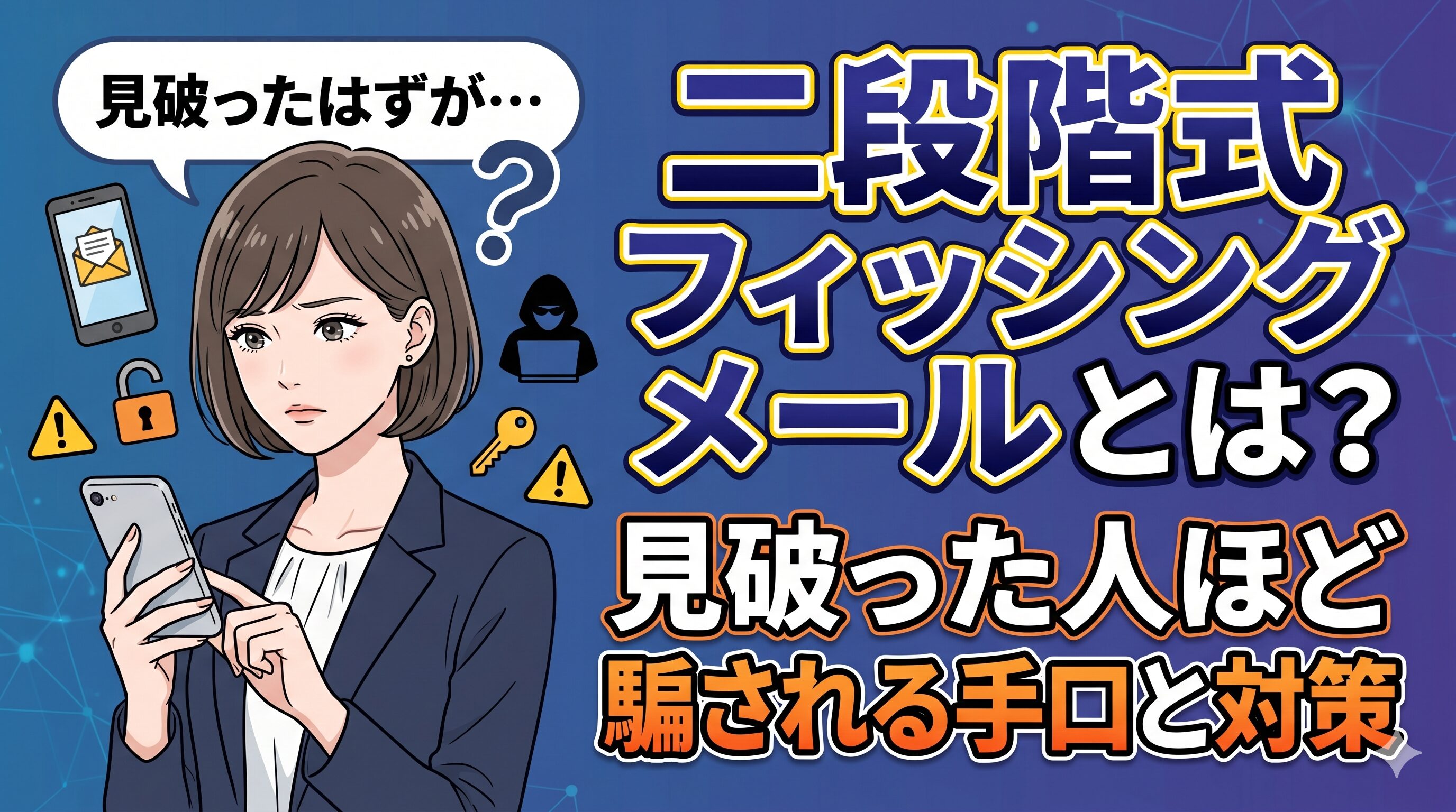 二段階式フィッシングメールとは？見破った人ほど騙される手口と対策