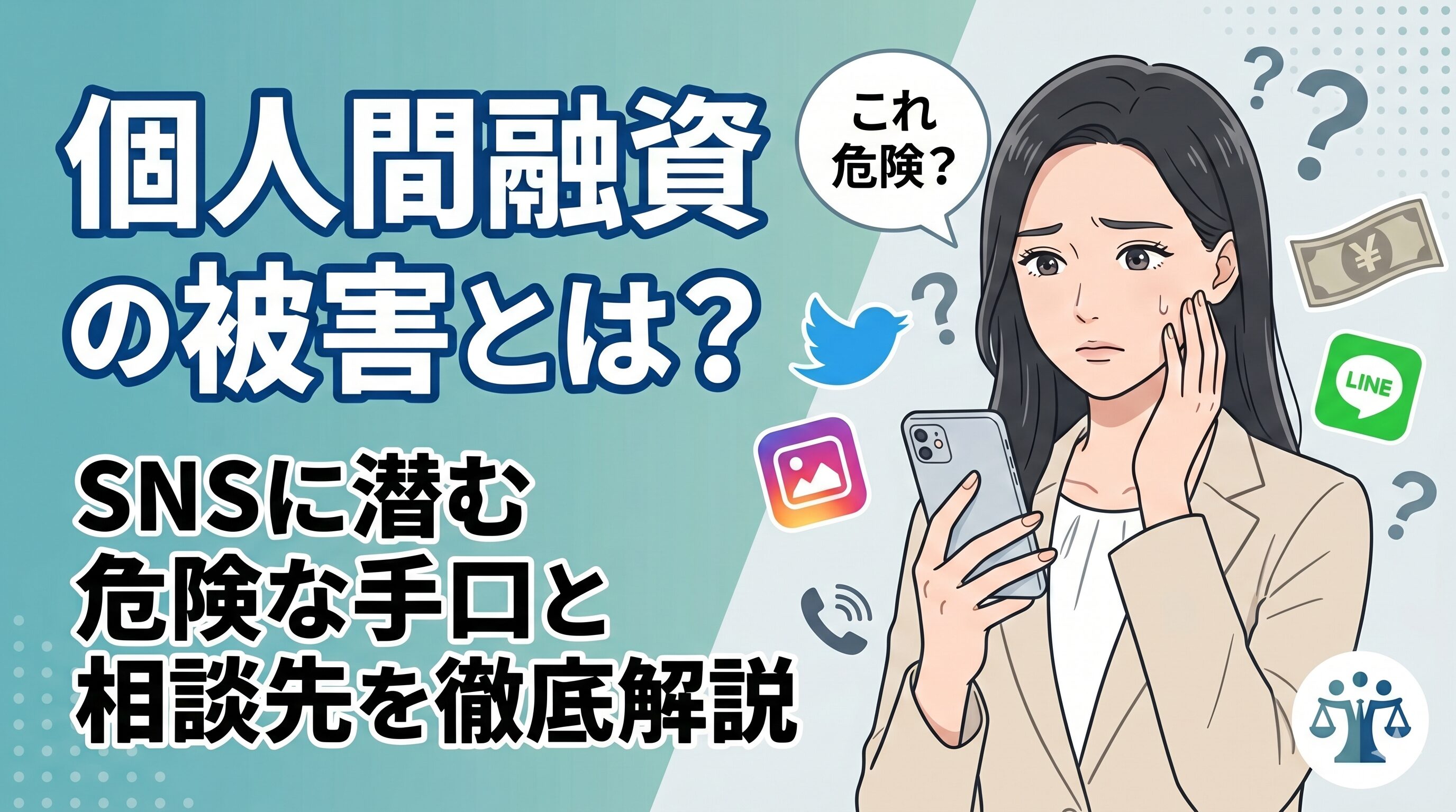 個人間融資の被害とは？SNSに潜む危険な手口と相談先を徹底解説