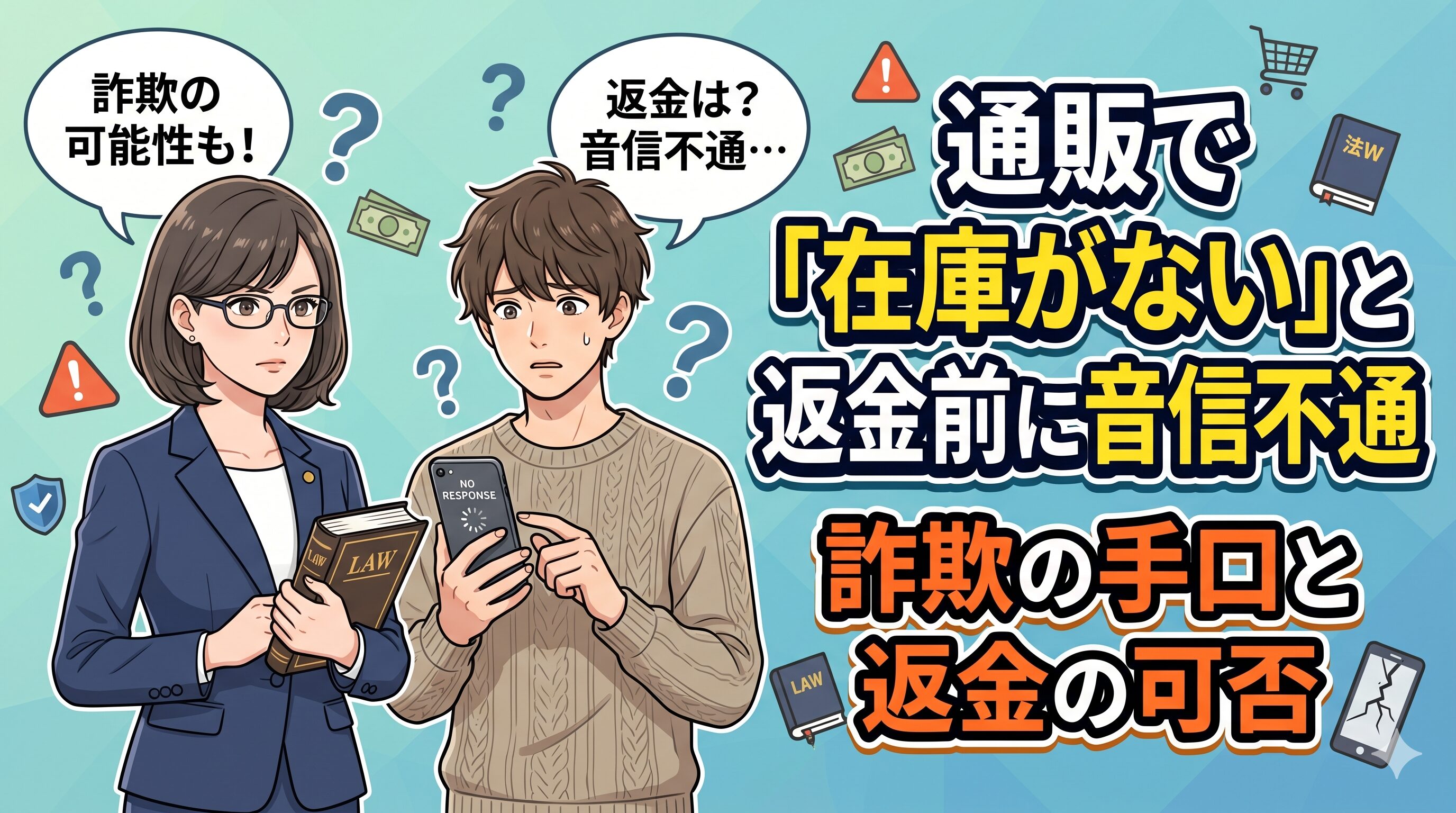 通販で「在庫がない」と返金前に音信不通｜詐欺の手口と返金の可否