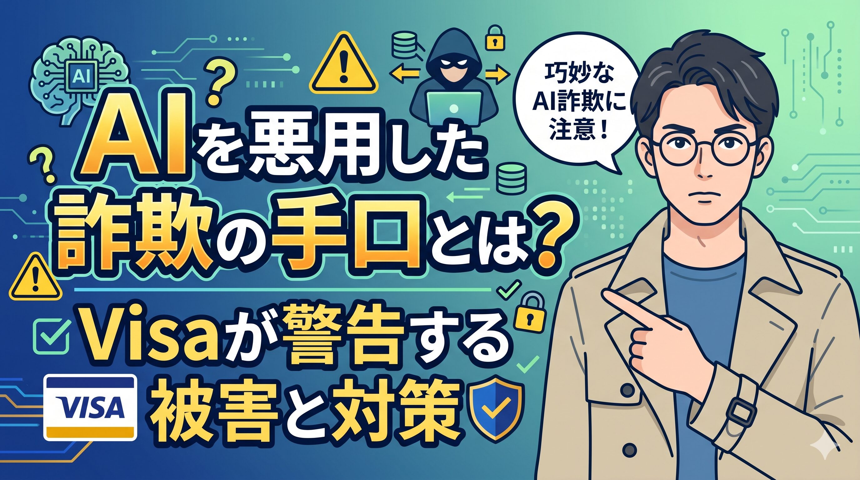 AIを悪用した詐欺の手口とは？Visaが警告する被害と対策