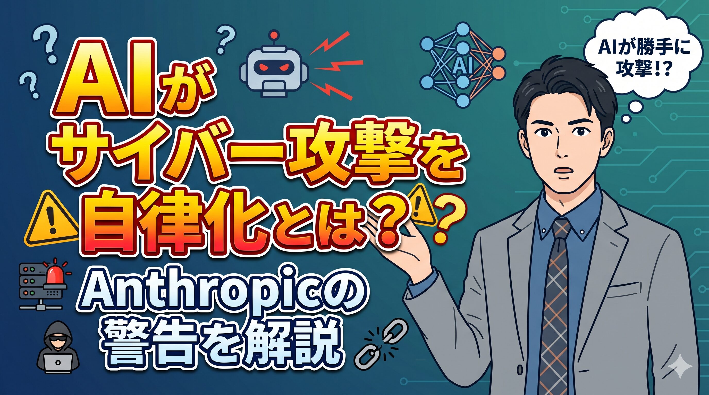 AIがサイバー攻撃を自律化とは？Anthropicの警告を解説
