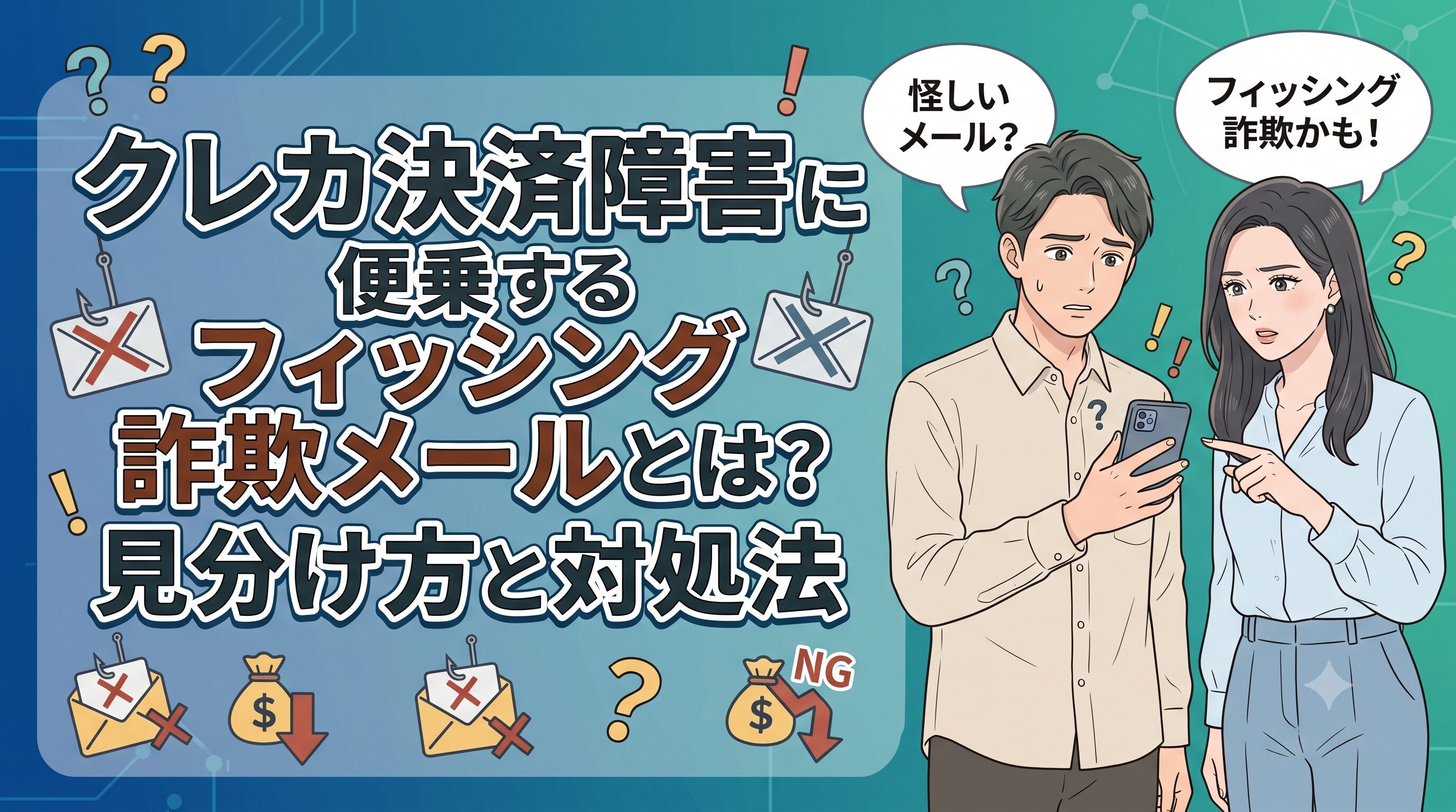 クレカ決済障害に便乗するフィッシング詐欺メールとは？見分け方と対処法