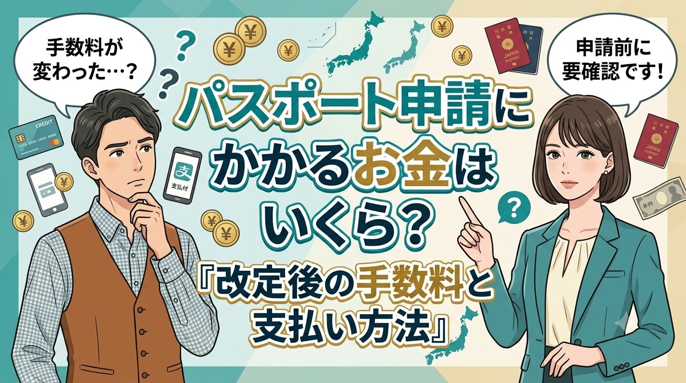 パスポート申請にかかるお金はいくら？改定後の手数料と支払い方法