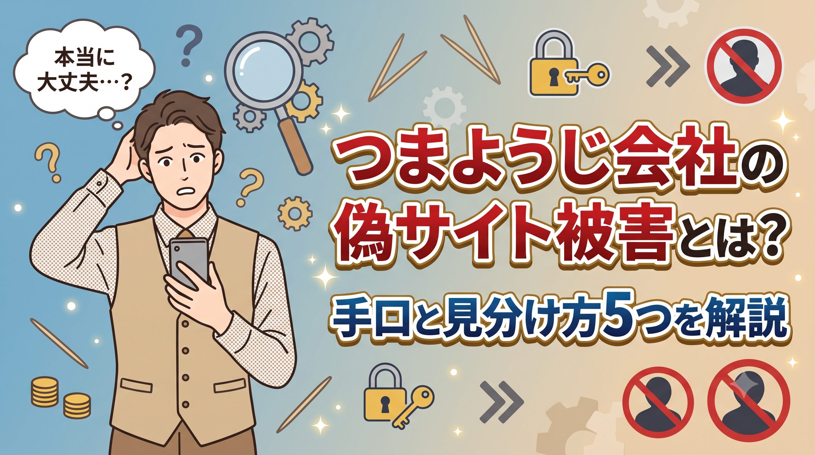 つまようじ会社の偽サイト被害とは？手口と見分け方5つを解説