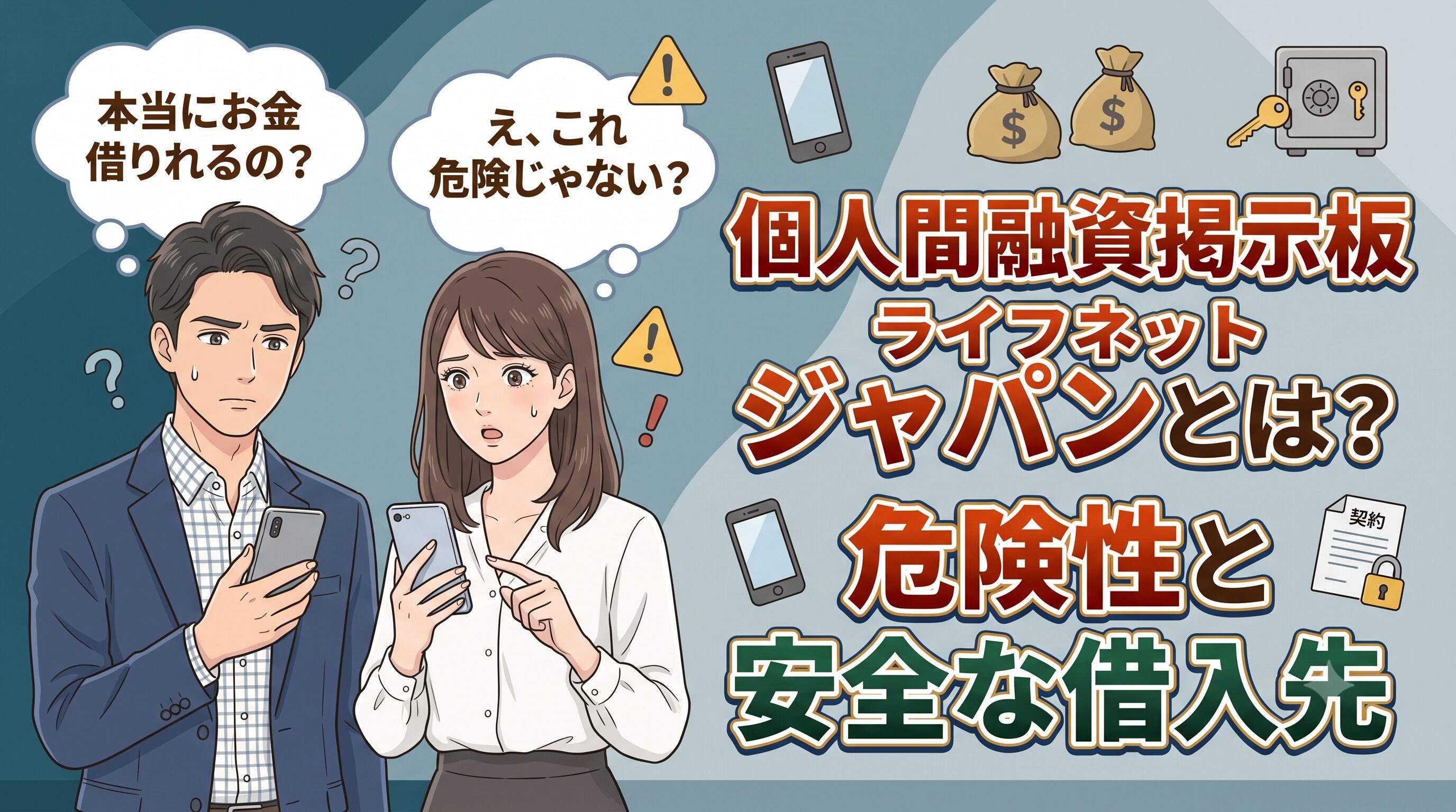 個人間融資掲示板ライフネットジャパンとは？危険性と安全な借入先