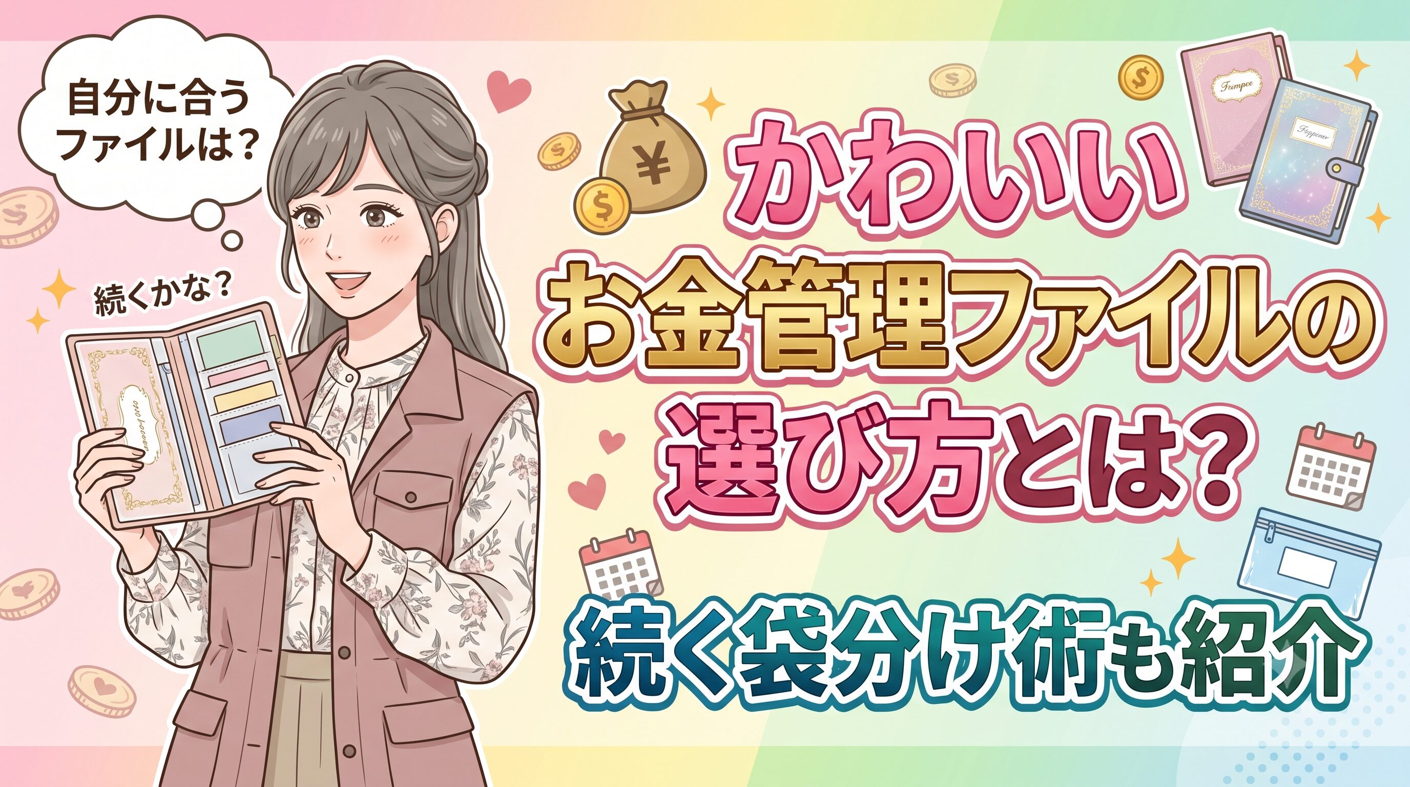 かわいいお金管理ファイルの選び方とは？続く袋分け術も紹介