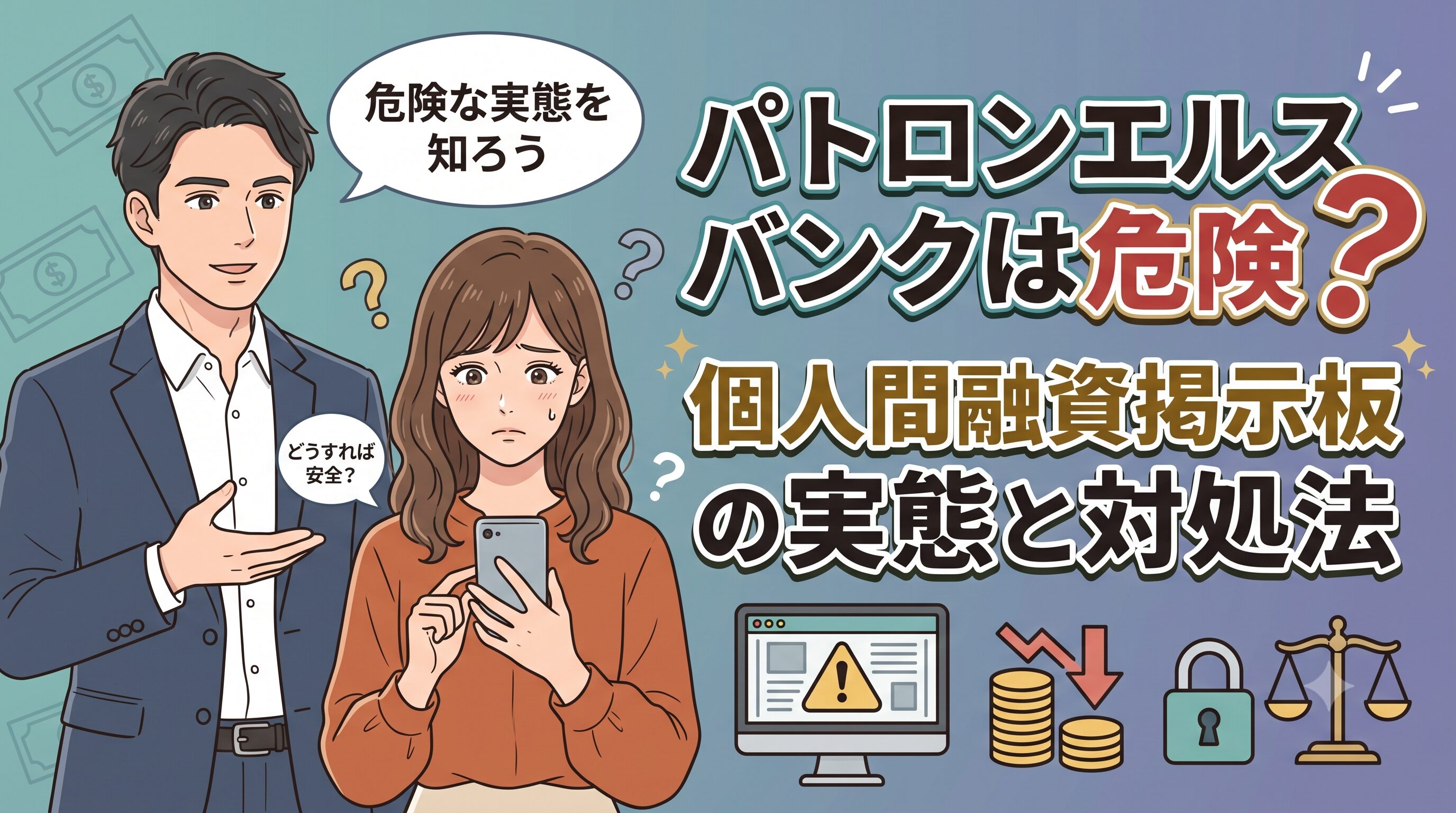 パトロンエルスバンクは危険？個人間融資掲示板の実態と対処法