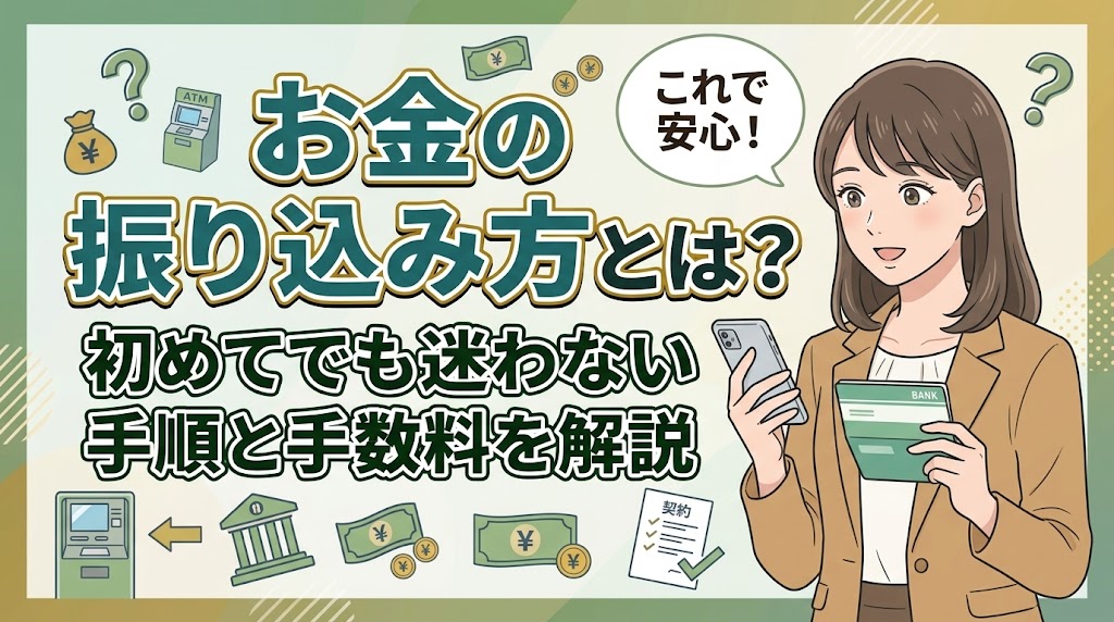 お金の振り込み方とは？初めてでも迷わない手順と手数料を解説