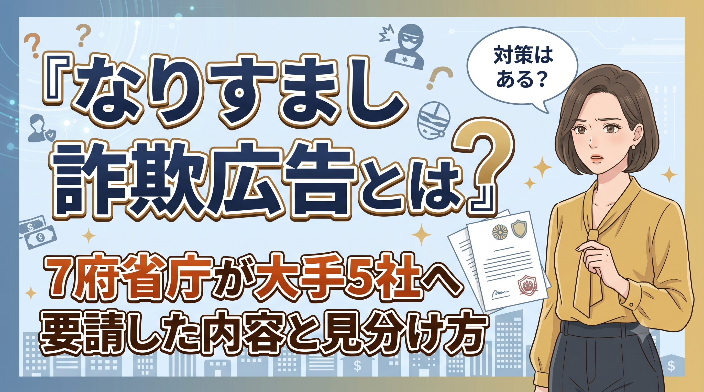 なりすまし詐欺広告とは？7府省庁が大手5社へ要請した内容と見分け方