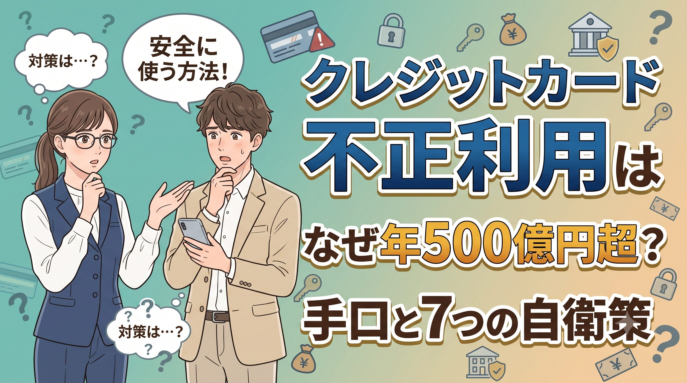 クレジットカード不正利用はなぜ年500億円超？手口と7つの自衛策
