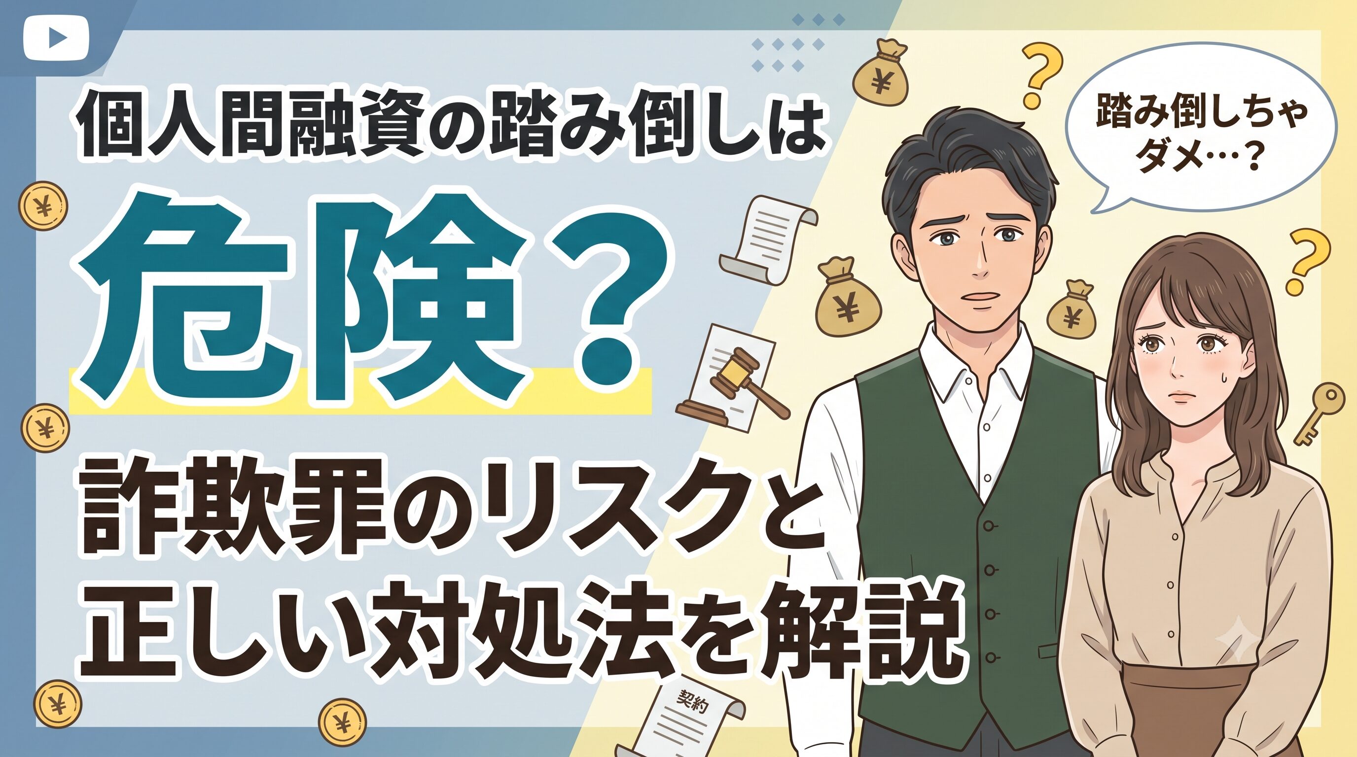 個人間融資の踏み倒しは危険？詐欺罪のリスクと正しい対処法を解説
