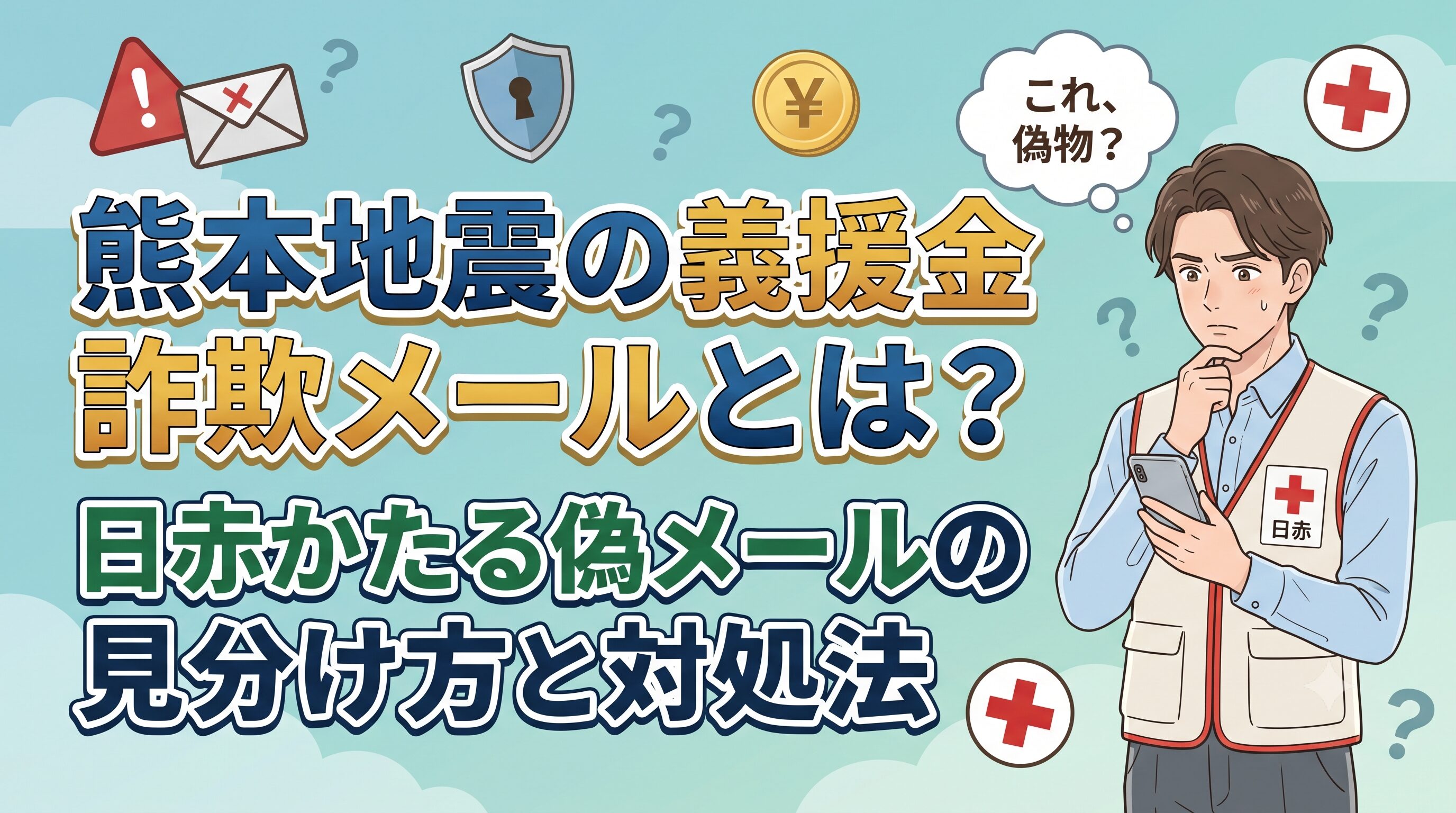 熊本地震の義援金詐欺メールとは？日赤かたる偽メールの見分け方と対処法