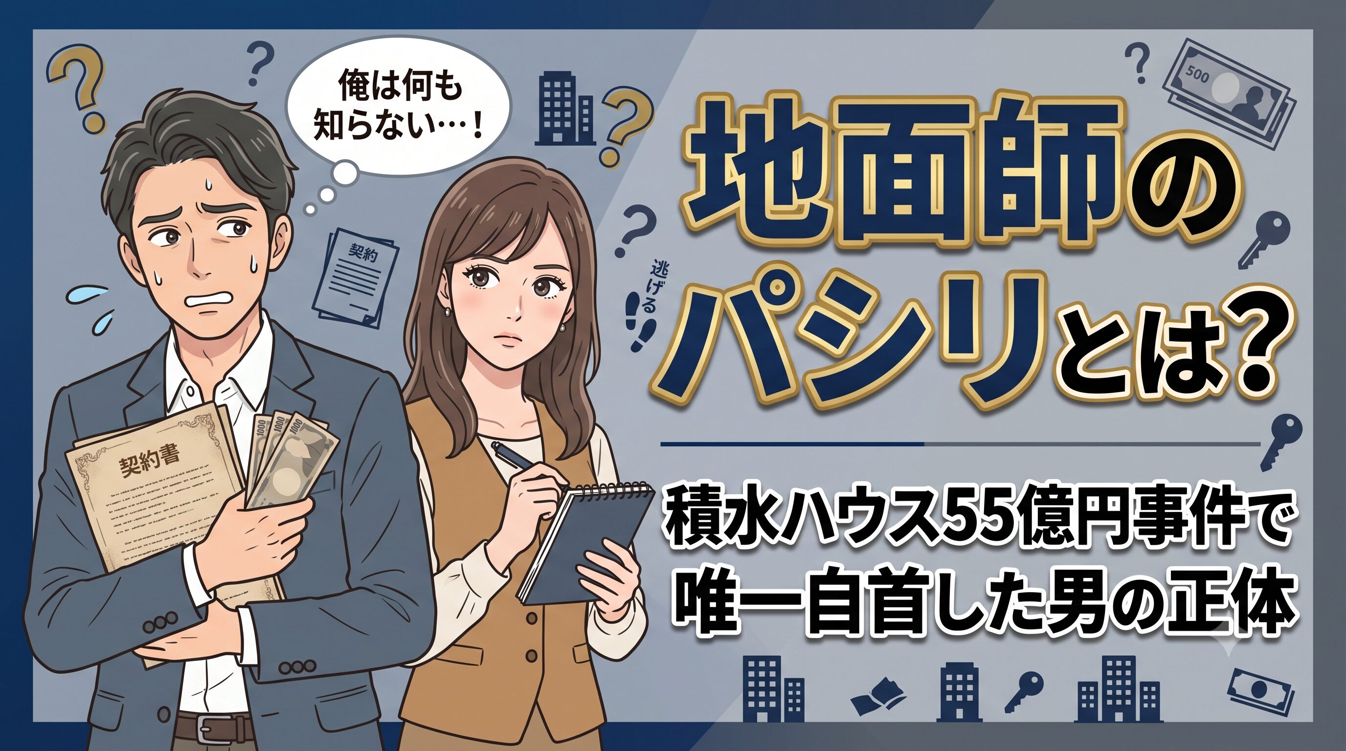 地面師のパシリとは？積水ハウス55億円事件で唯一自首した男の正体