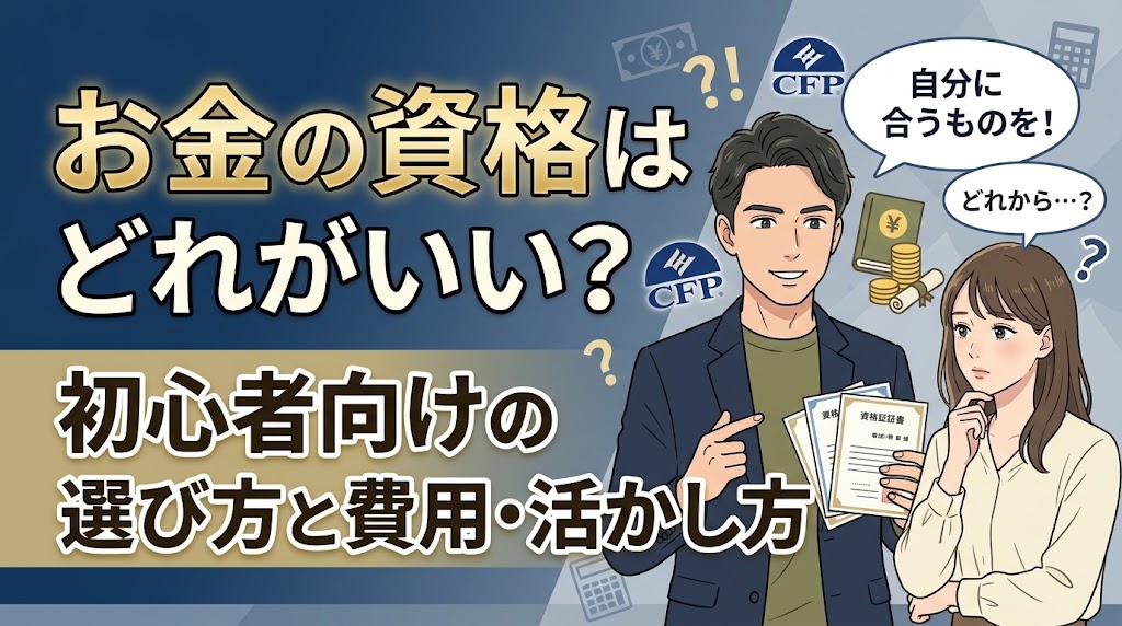 お金の資格はどれがいい？初心者向けの選び方と費用・活かし方
