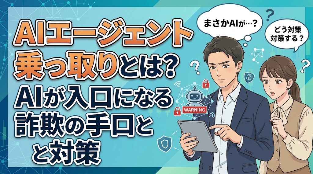 AIエージェント乗っ取りとは？AIが入口になる詐欺の手口と対策